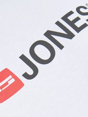 Jack & Jones T-Shirt JJECORP Print Kurzarm CREW NECK T-Shirt Plus +Size (1-tlg) 3663 in Weiß