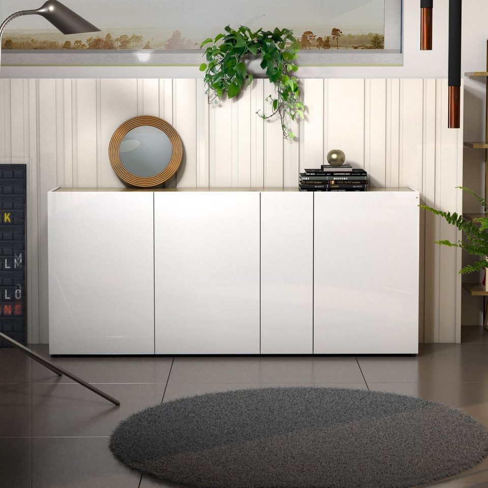 KITALY Sideboard RUMBA (1 St), Türen mit Softclose Funktion