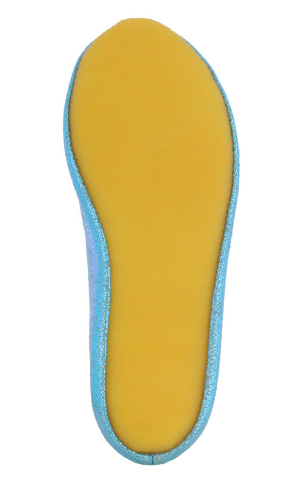 Beck Schläppchen Basic Glitzer Gymnastikschuh (bis Gr. 42 erhältlich, für Sport und Zuhause) mit rutschfester Gummi-Laufsohle