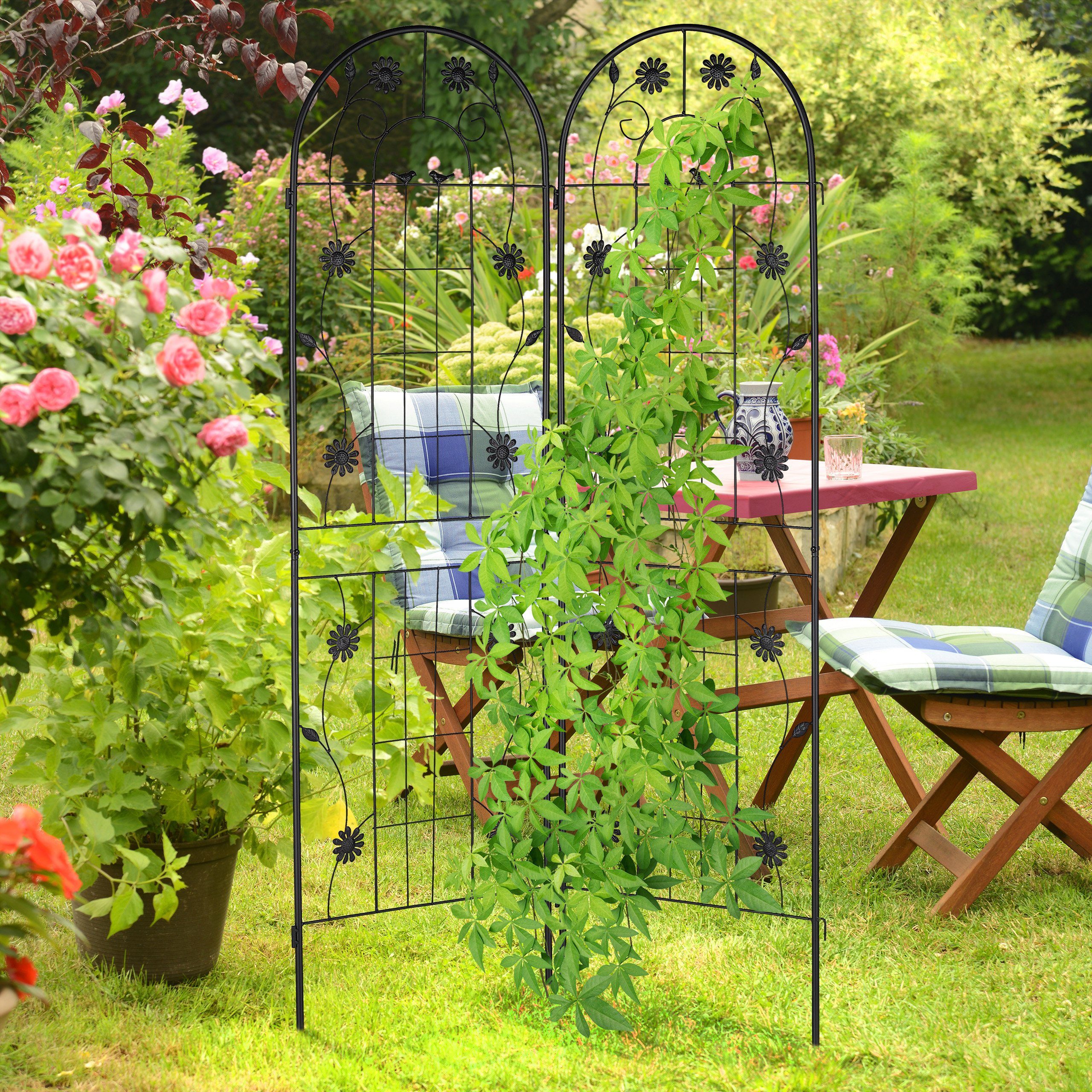 relaxdays Rankgitter 2er Set 180 cm günstig online kaufen