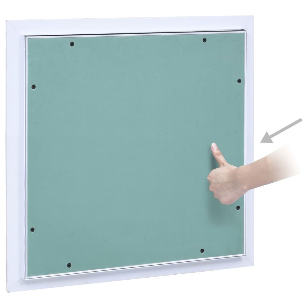 vidaXL Revisionsklappe Revisionsklappe mit Aluminium-Rahmen und GK-Einlage 400x400 mm – Bild 3 von 5