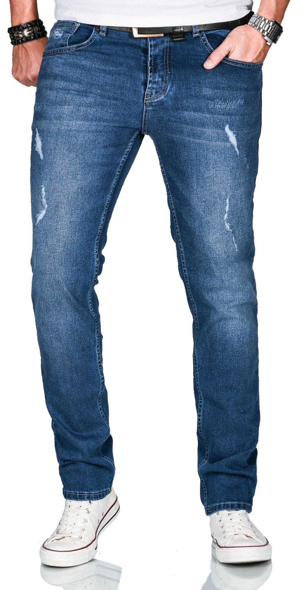 Alessandro Salvarini Slim-fit-Jeans ASCatania mit used look Effekt und mit 2% Elasthan