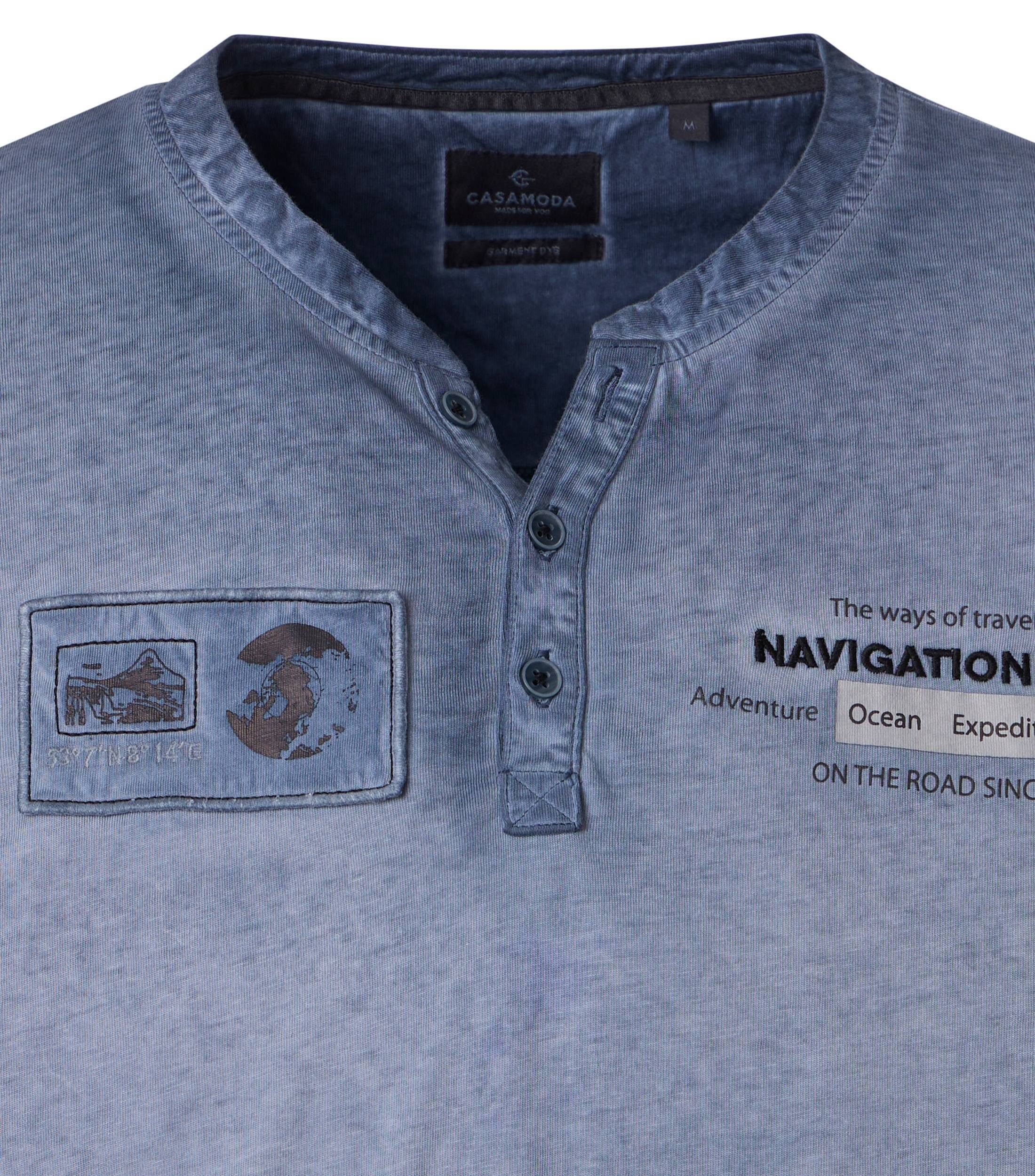 CASAMODA Henleyshirt CASAMODA Henley Print