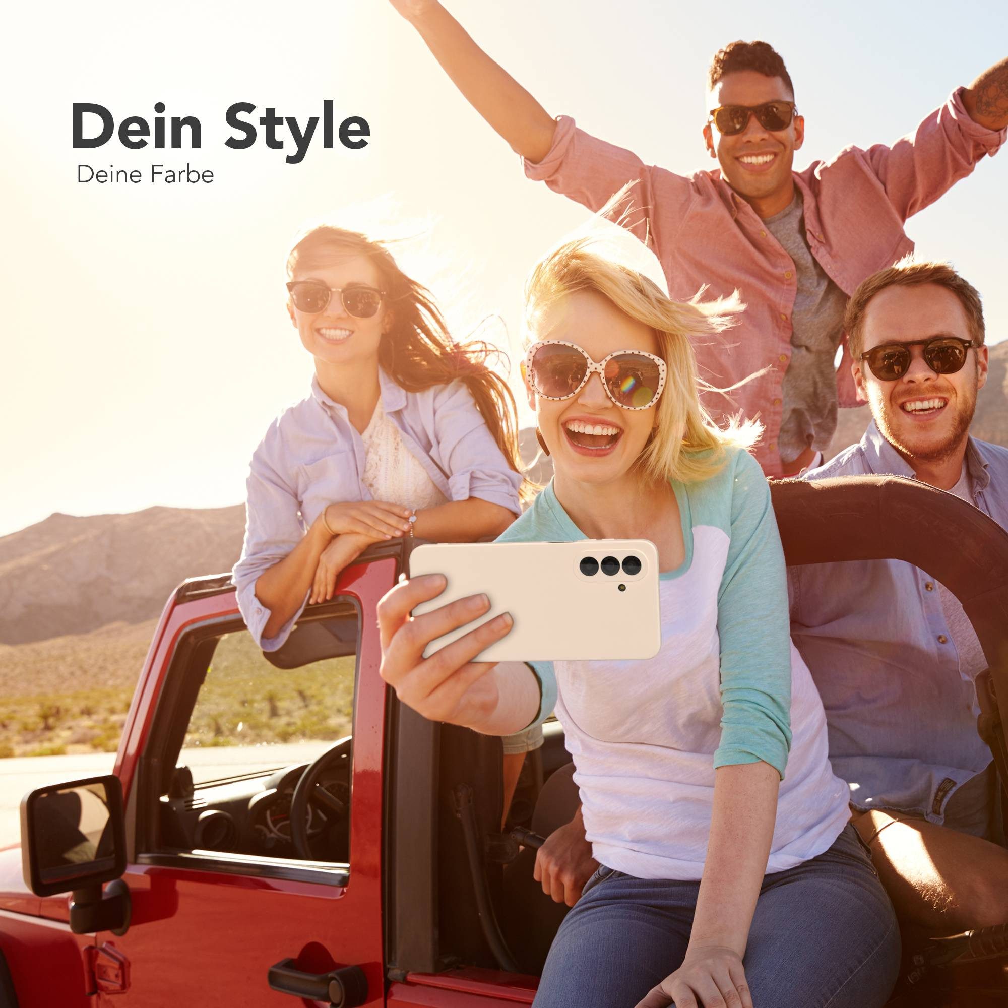 EAZY CASE Handyhülle TPU Hülle für Samsung Galaxy A17 6,7 Zoll, Bumper Case Matt Slimcover Silikonschutzhülle elastisch Taupe / Beige