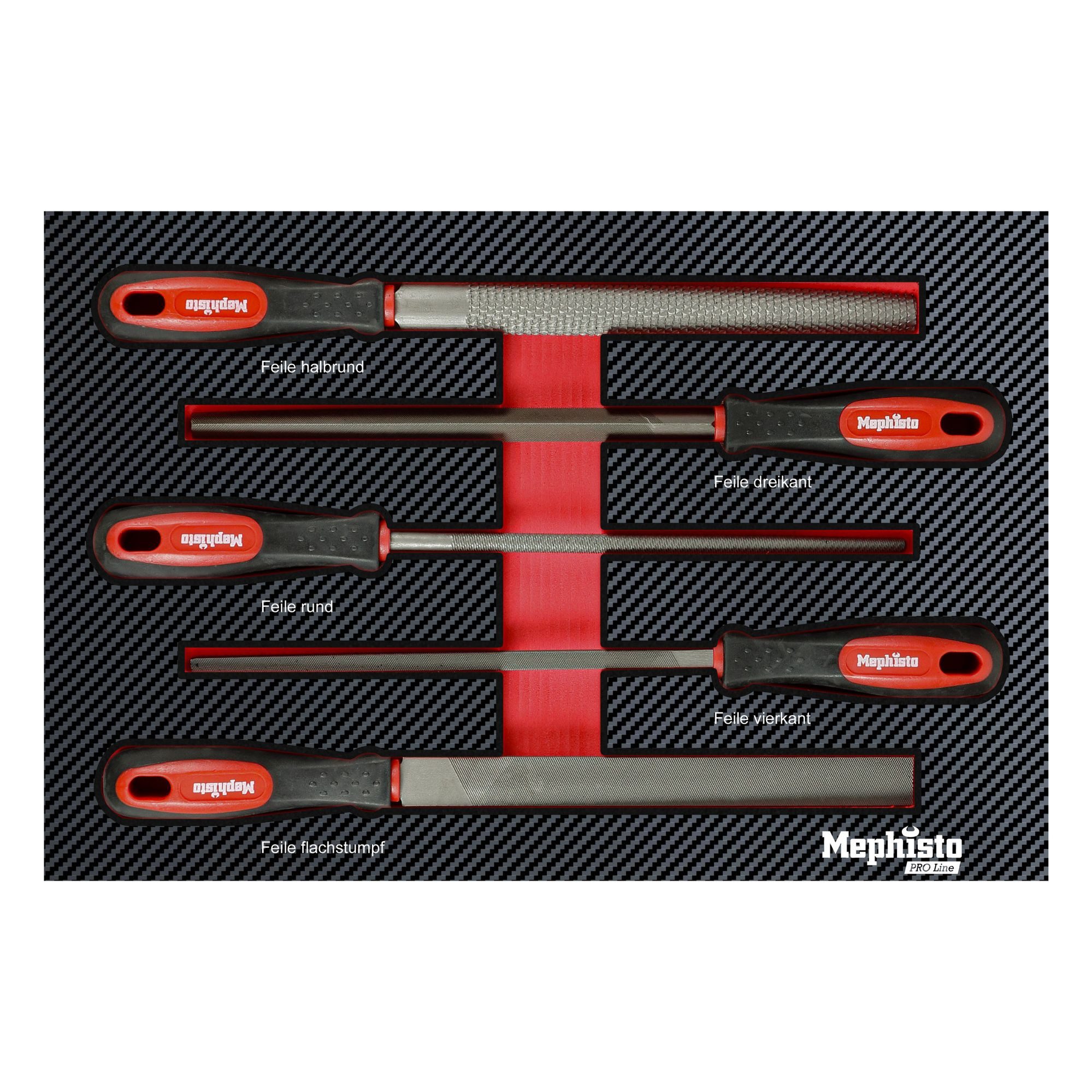 Mephisto-Tools Werkzeugset, (Set), metrisch, inkl. Soft Inlay in Carbon-Optik