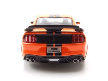 Maisto® Modellauto Ford Shelby Mustang GT500 2020 orange schwarz Modellauto 1:24 Maisto, Maßstab 1:24