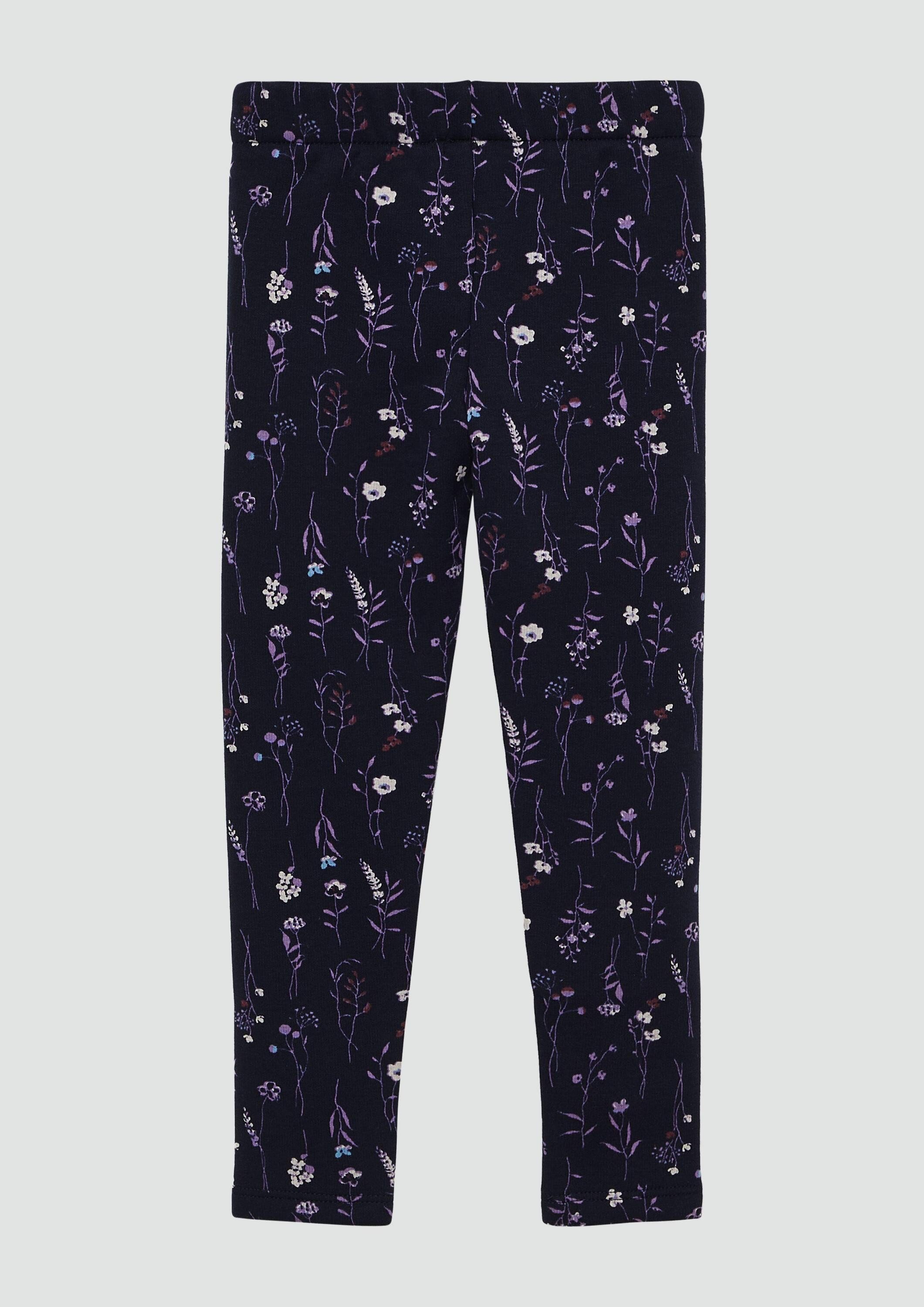 s.Oliver Leggings Leggings Kuschelige Thermofleece-Leggings mit All-over-Print