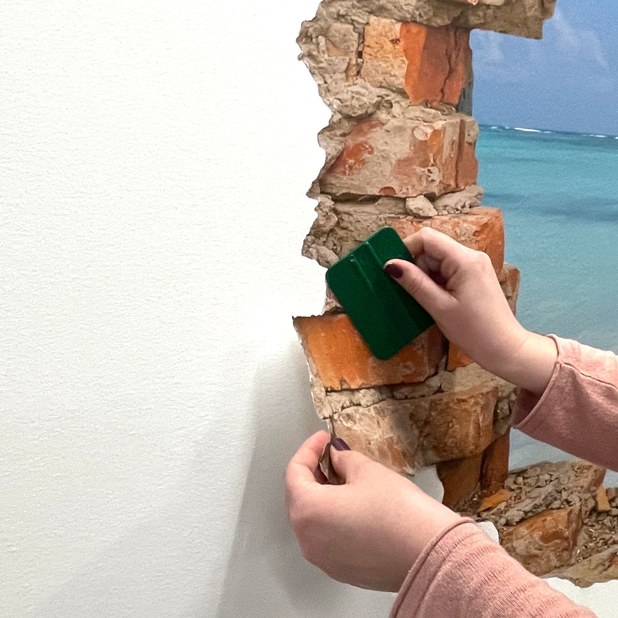 WallSpirit Wandtattoo Wanddurchbruch "Wald", Selbstklebend, rückstandslos abziehbar