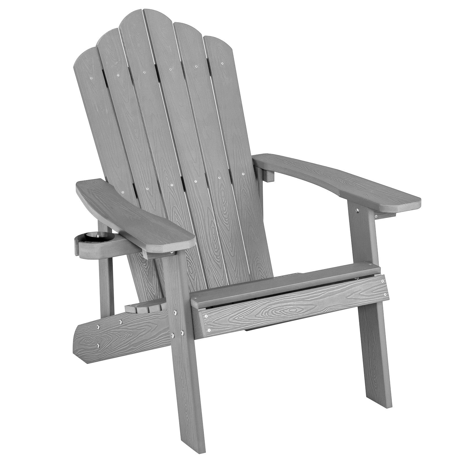 COSTWAY Gartenstuhl Adirondack Stuhl, mit Getränkehalter, günstig online kaufen