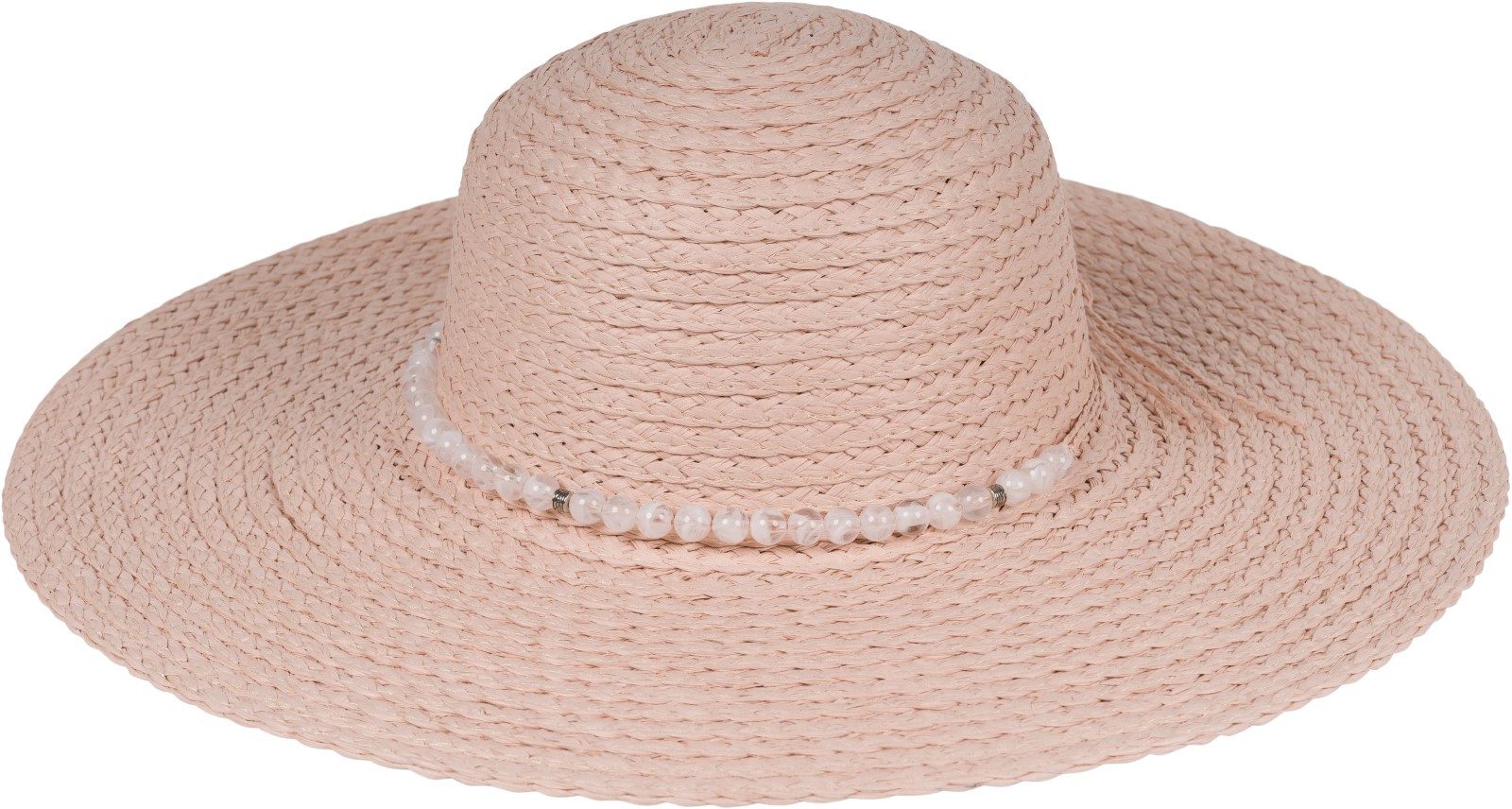 styleBREAKER Sonnenhut Papierstroh Sonnenhut Perlen Hutband günstig online kaufen