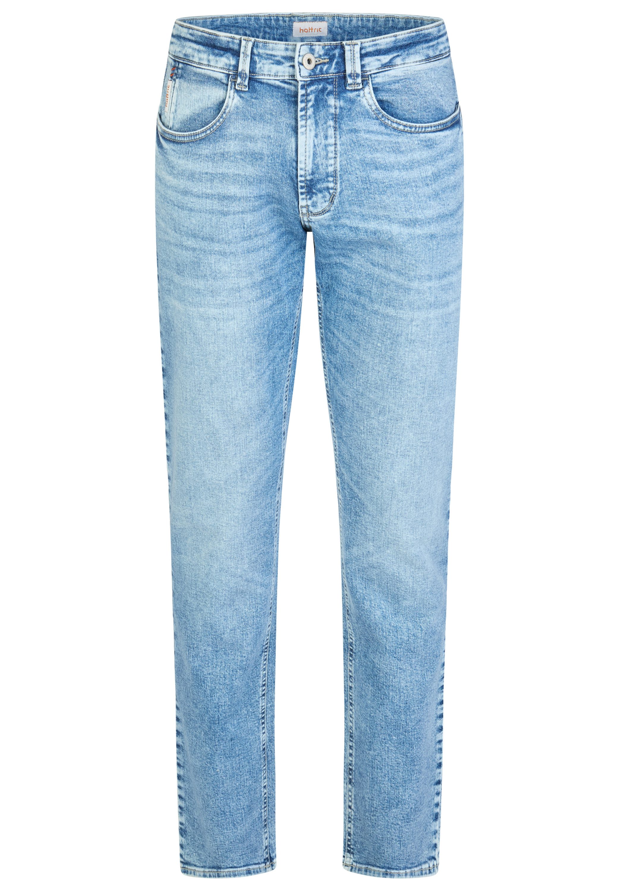 Hattric 5-Pocket-Jeans Elastische Denim mit dekorativen Nähten
