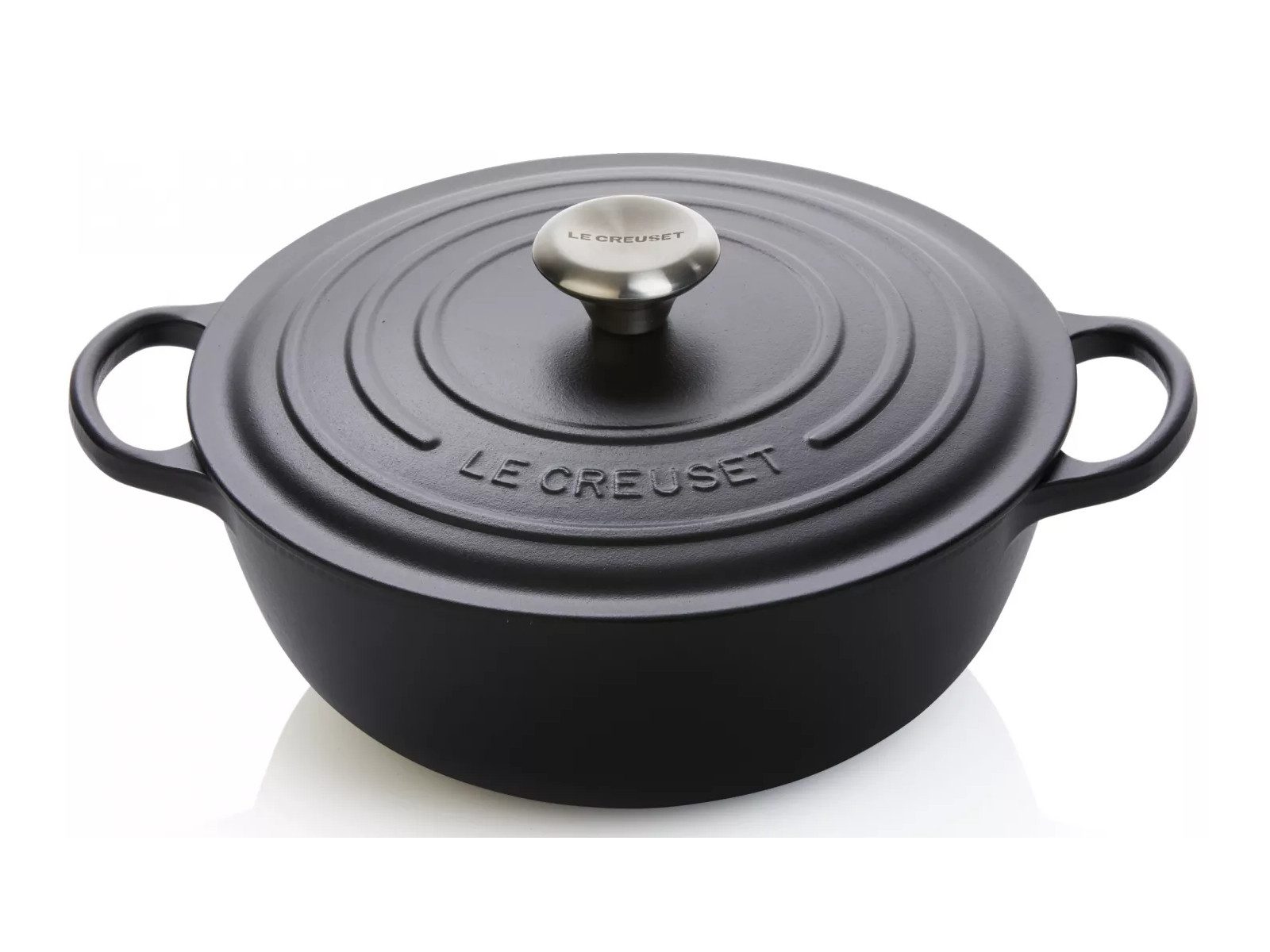 LE CREUSET Кастрюли жаровни Creuset Кастрюли жаровни La Marmite Signature schwarz 26 cm, Gusseisen