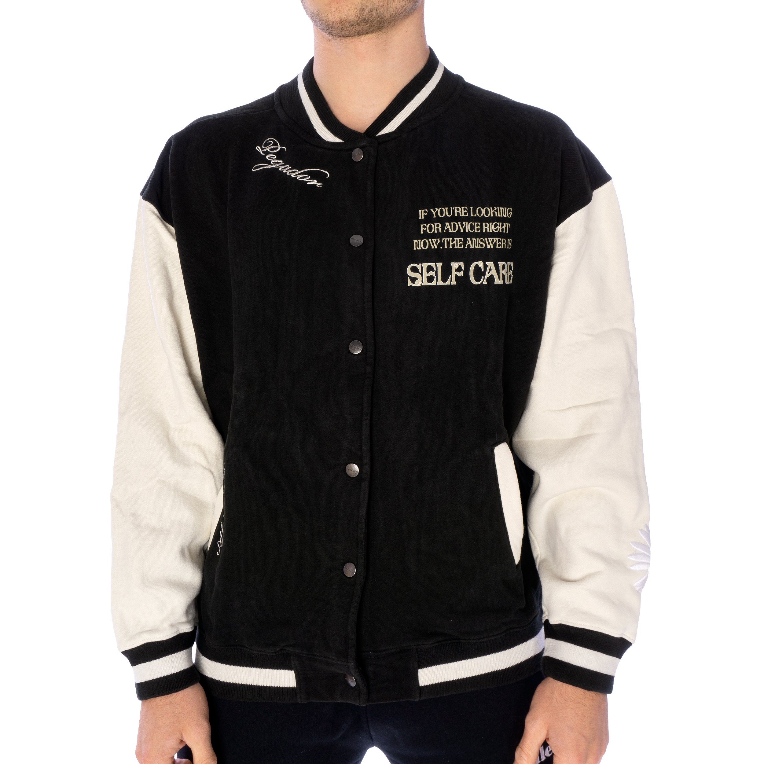 PEGADOR Collegejacke Jacke Pegador Sala Oversized Varsity (1-St) Kontrastfarbene Ärmel