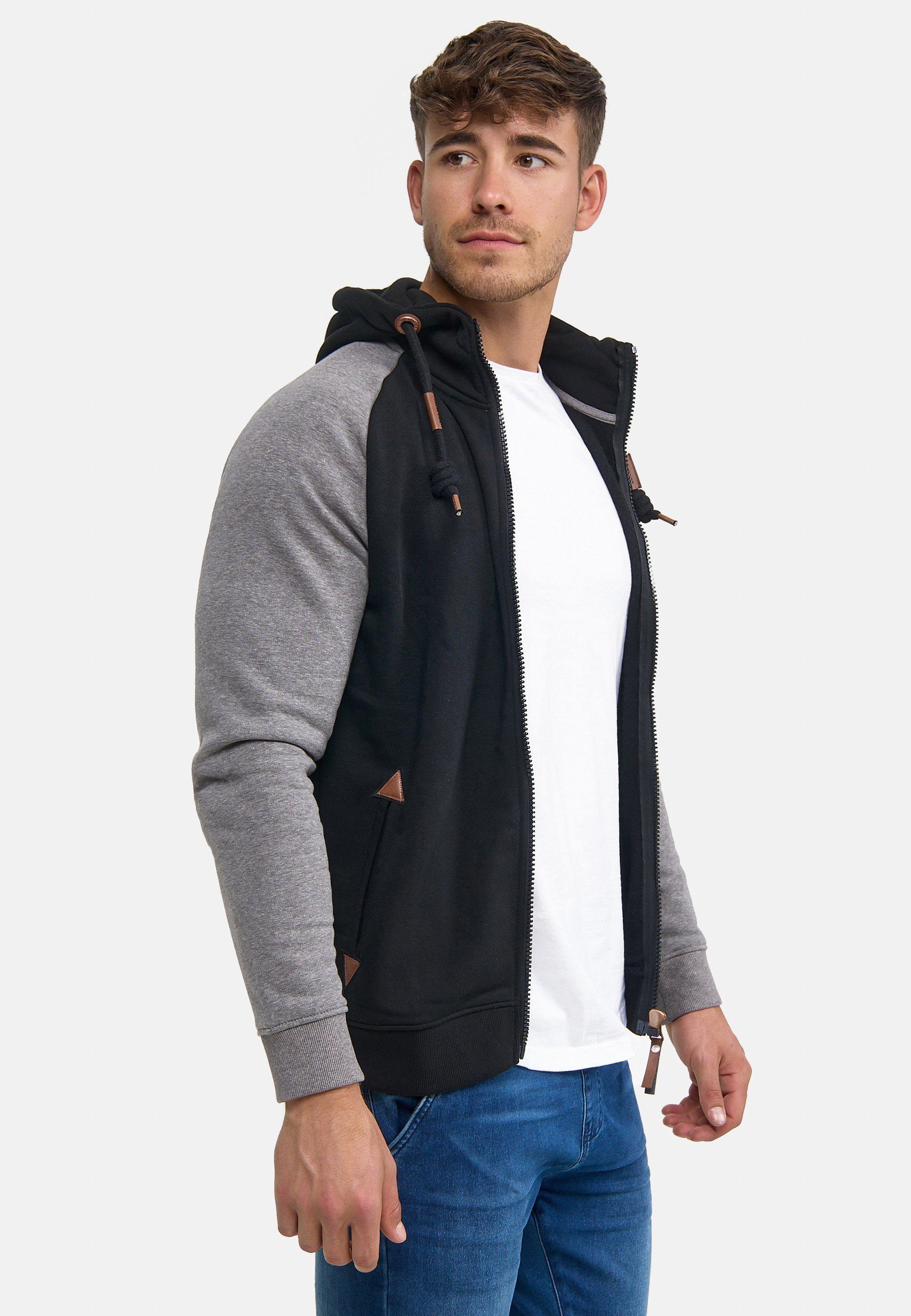 Indicode Kapuzensweatjacke Herren Arbutus Hoodie Sweatjacke Herrenjacke