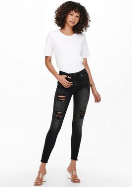 ONLY Ankle-Jeans ONLBLUSH MID SK RW AK DT DNM TAI099 NOOS mit Destroyed Effekt