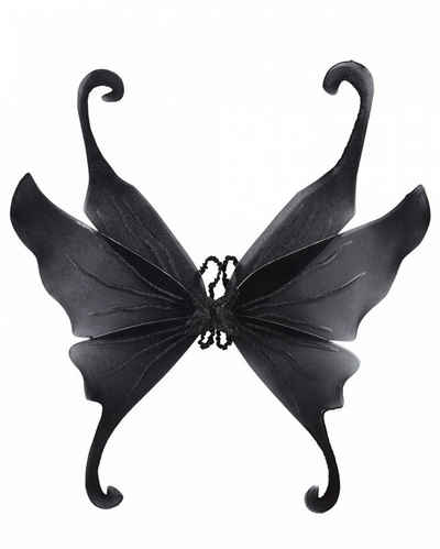 Horror-Shop Kostüm-Flügel Schwarze Schmetterlings Flügel als Kostümzubehör