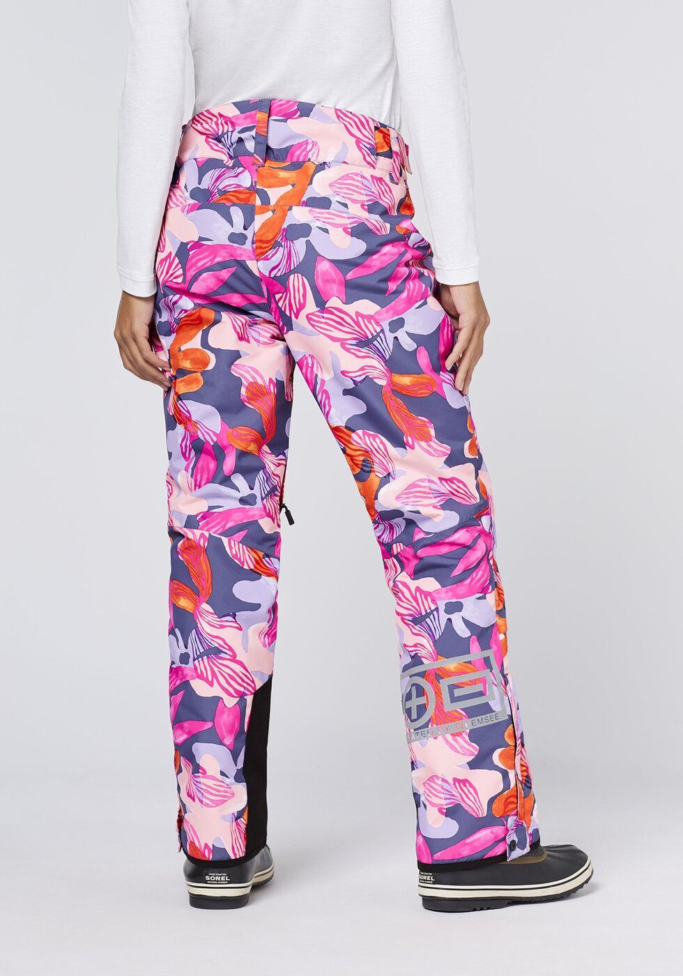 Chiemsee Skihose Ski Pants, Regular Fit PURPLE/PINK AOP