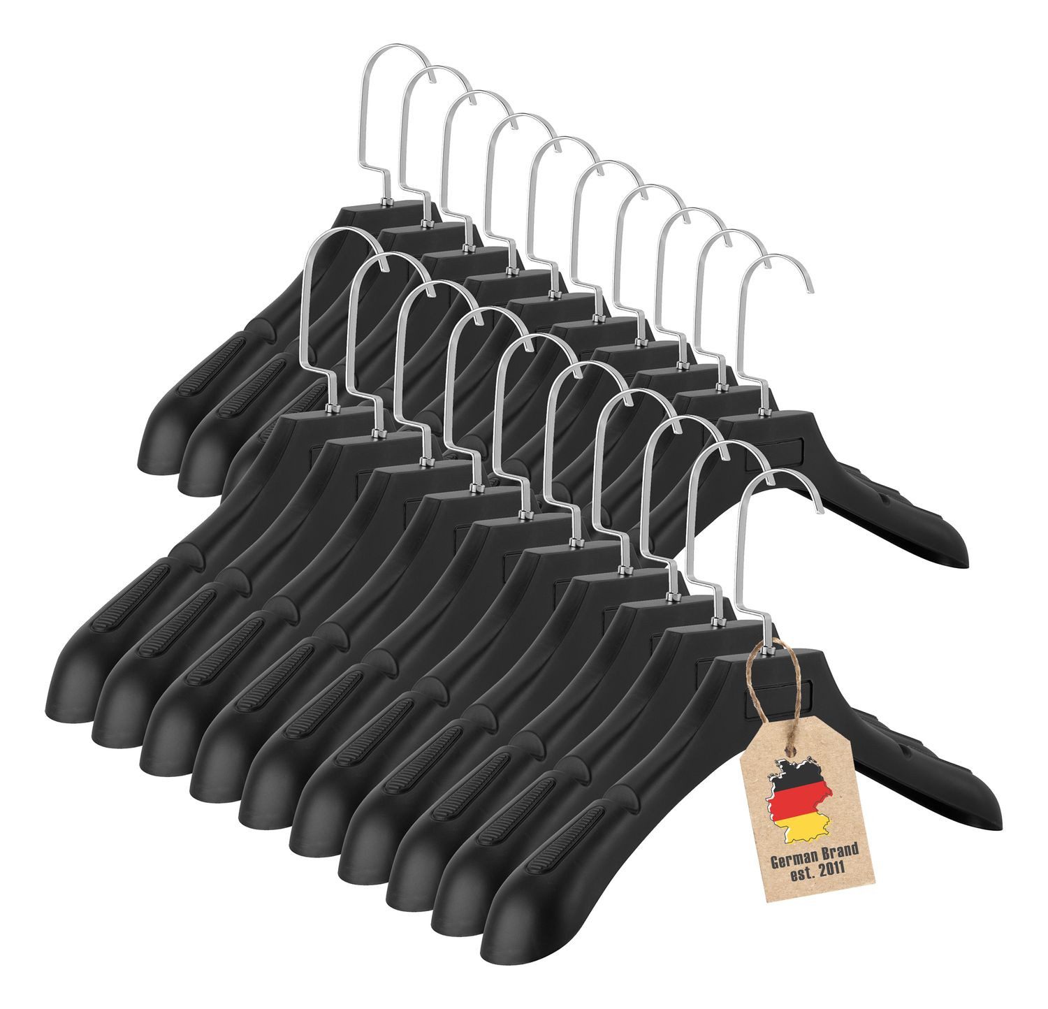 Intirilife Kleiderbügel, (20-tlg), 20x breite Kleiderbügel aus Kunststoff m günstig online kaufen