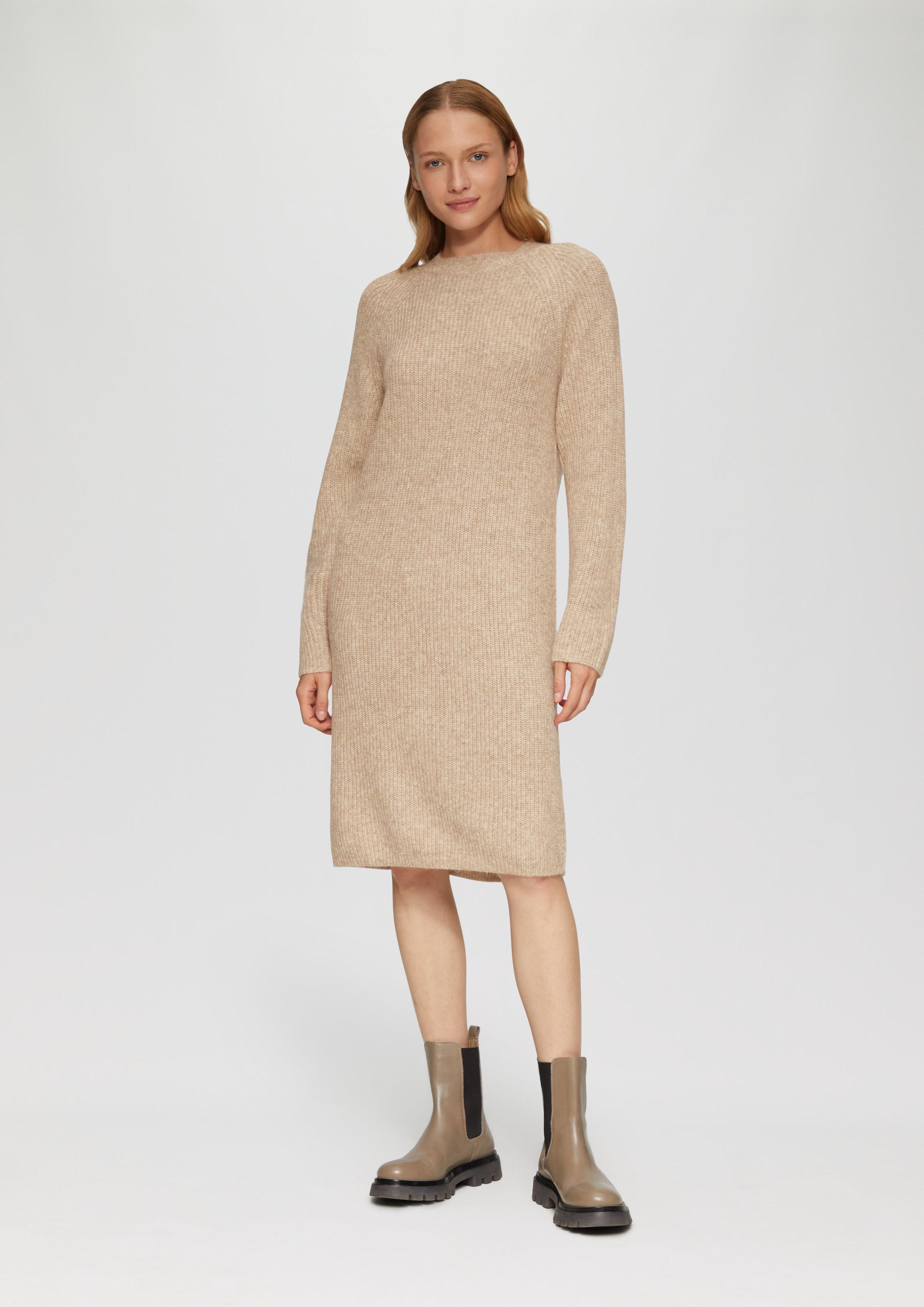 Minikleid Strickkleid mit Raglanärmeln