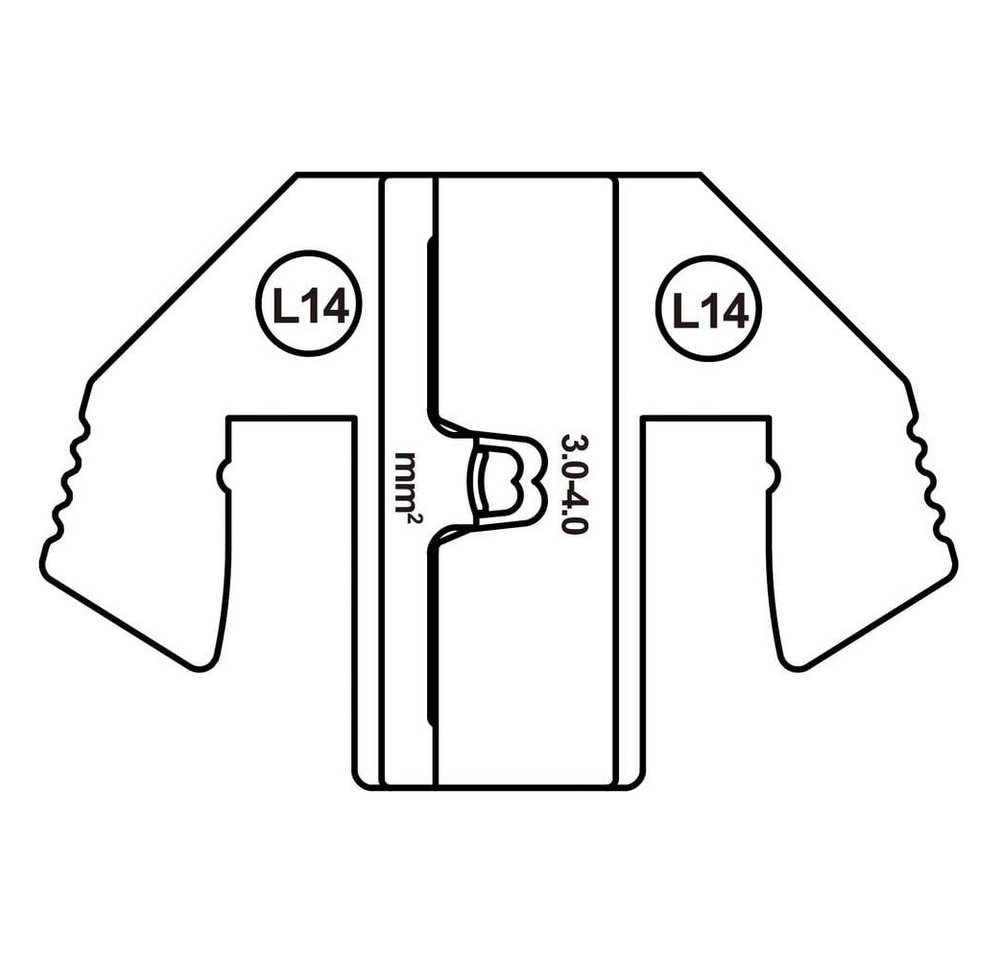 Thumbnail - TOOLCRAFT Crimpzange Crimpeinsatz für 3.0-4 mm2 SPT Buchsenkontakt