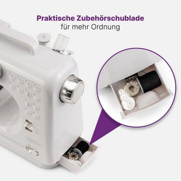 BOMANN Freiarm-Nähmaschine NM 6063 CB, Nähmaschine für Anfänger mit 12 Stichmustern