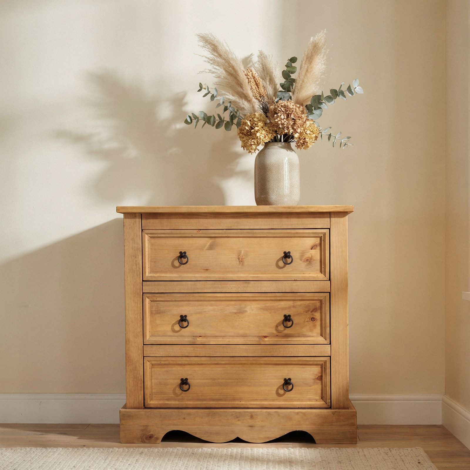 IDIMEX Kommode TEQUILA, Sideboard TEQUILA Schrank Kiefer massiv, 3 Schubladen, Buffetschrank G