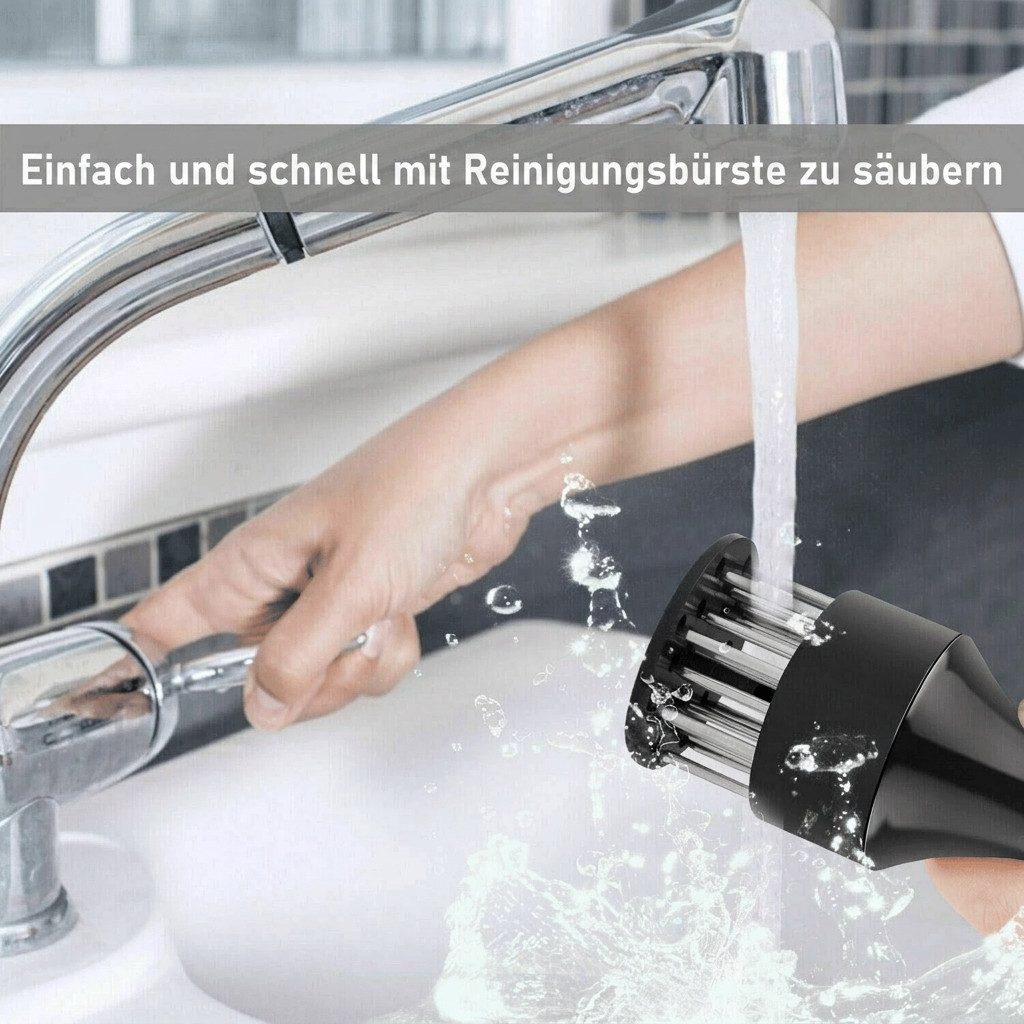 Rolipo Fleischklopfer Fleischklopfer 21 Nadeln Edelstahl Fleischzartmacher für Steak BBQ, für die Küche – Bild 5 von 5