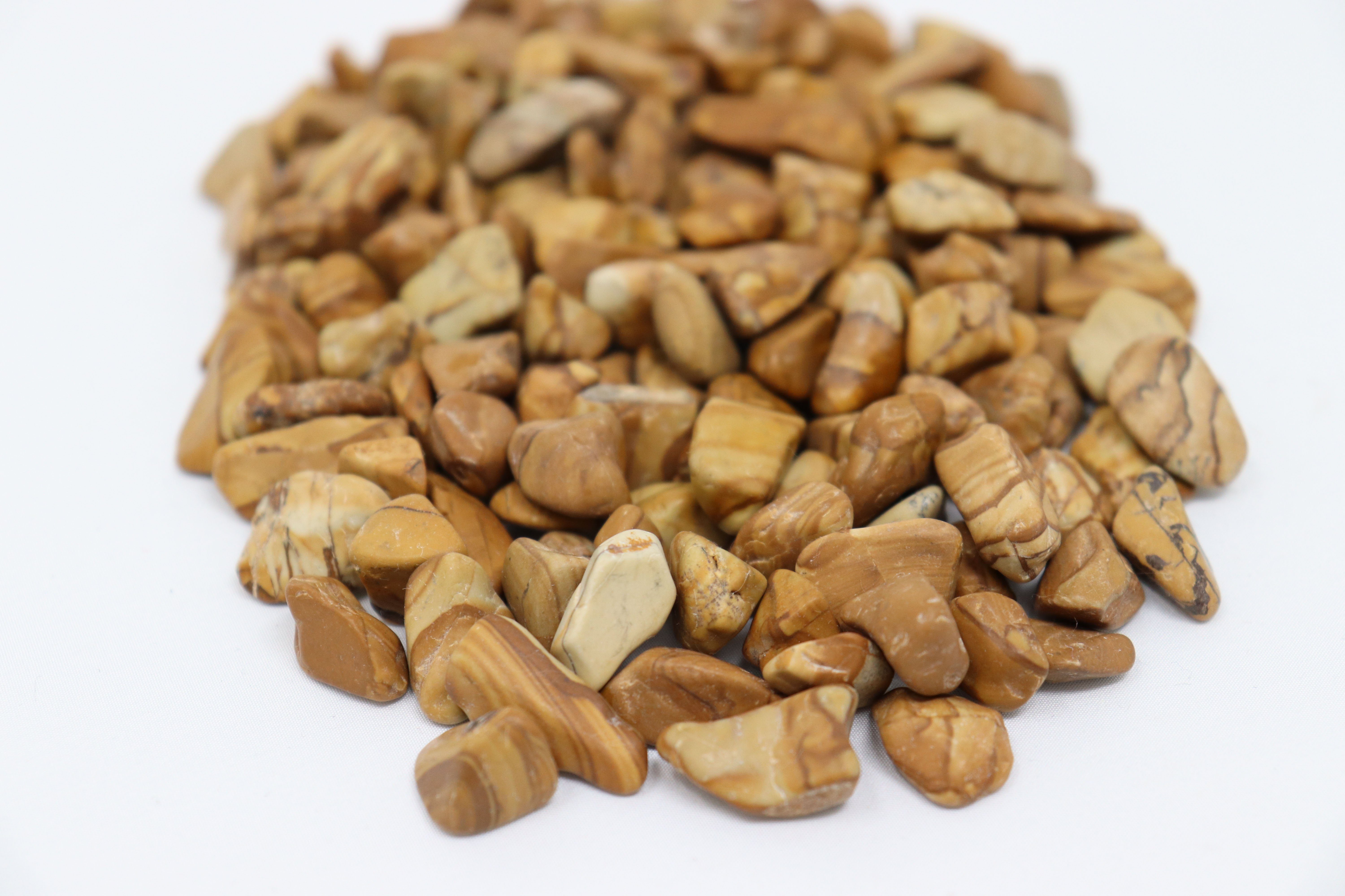 Aquagart Zierkies 160kg Polierter Splitt Flusskiesel Kieselsteine Ziersplitt holz, (1 St)