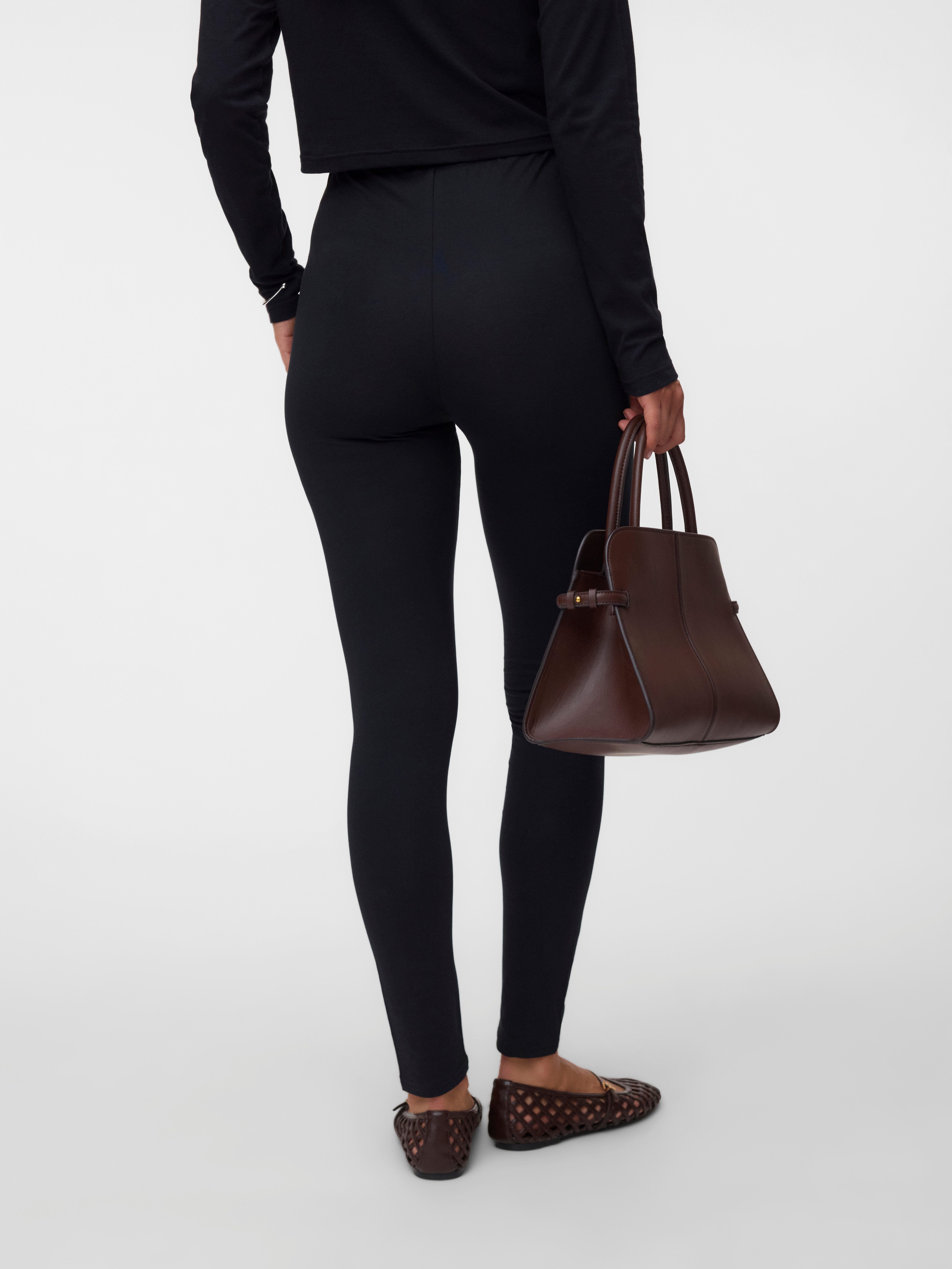 Mamalicious Leggings MLEMMA LONG LEGGING 2-P A. E. NOOS (Packung, 2-tlg) Baumwollmischung, slim fit