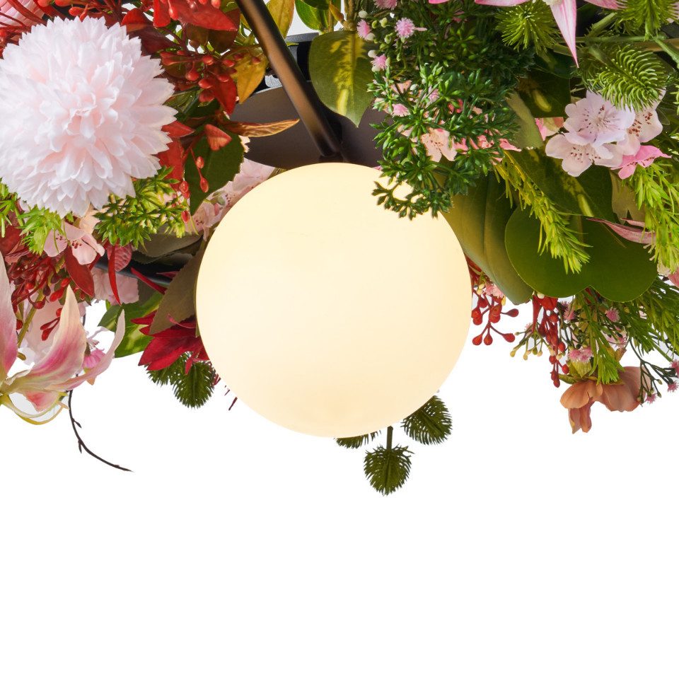 Qazqa Deckenleuchte Flower power, ohne Leuchtmittel, Warmweiß, QAZQA Deckenleuchte, g9, Bunt, Metall, Bohemian