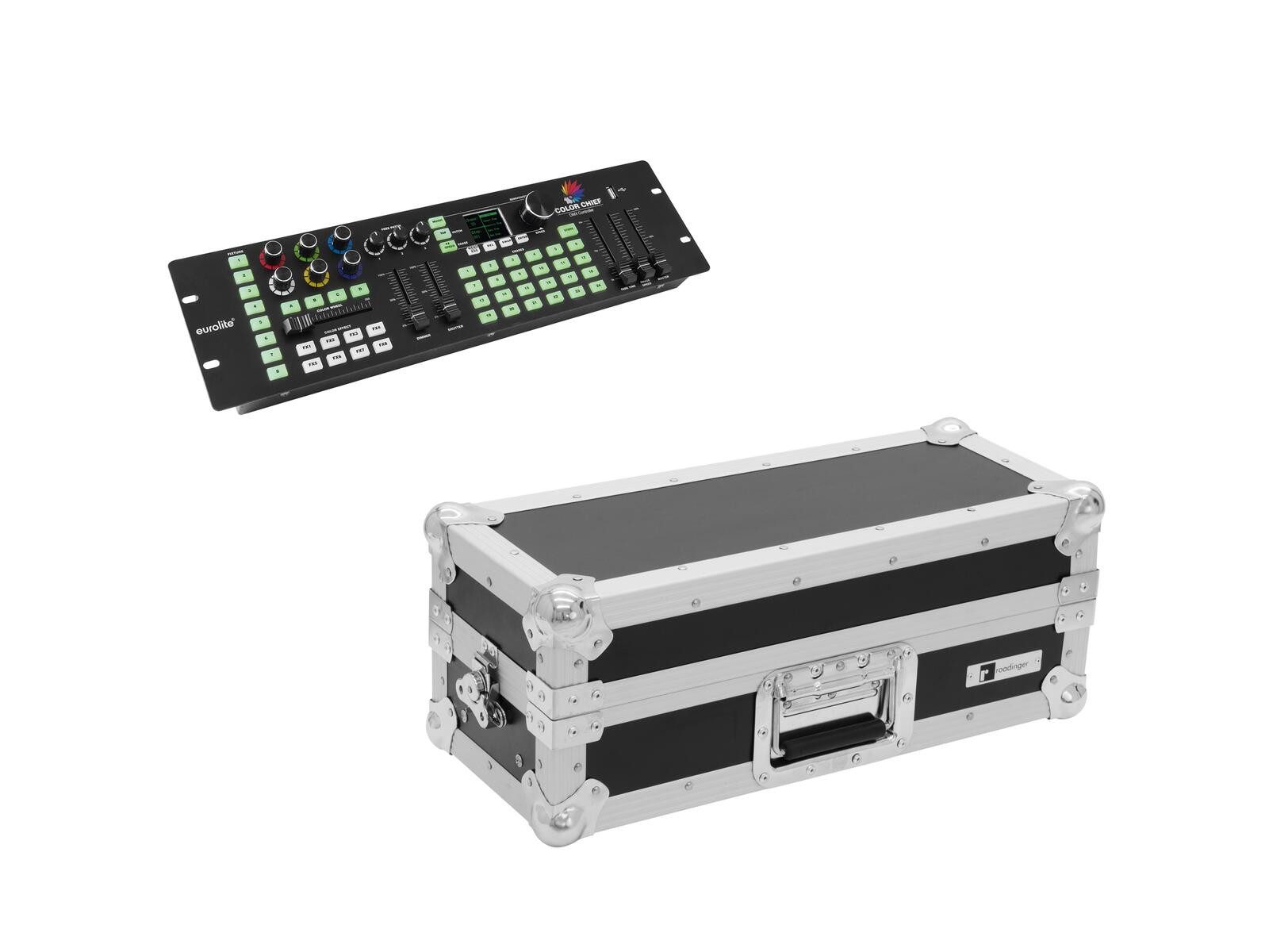 Discolicht EUROLITE Set DMX LED Color Chief + Case
