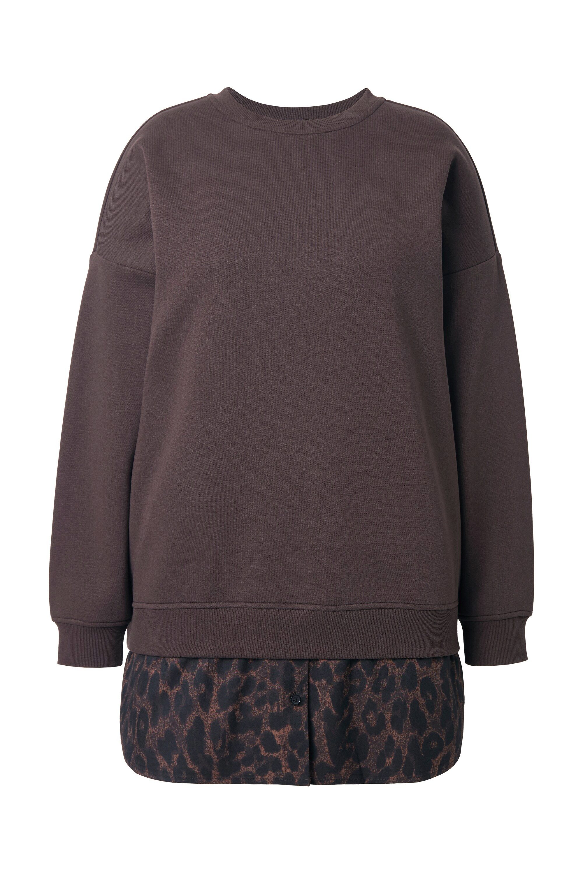 Studio Untold Sweatshirt Sweatshirt oversized gerundeter günstig online kaufen