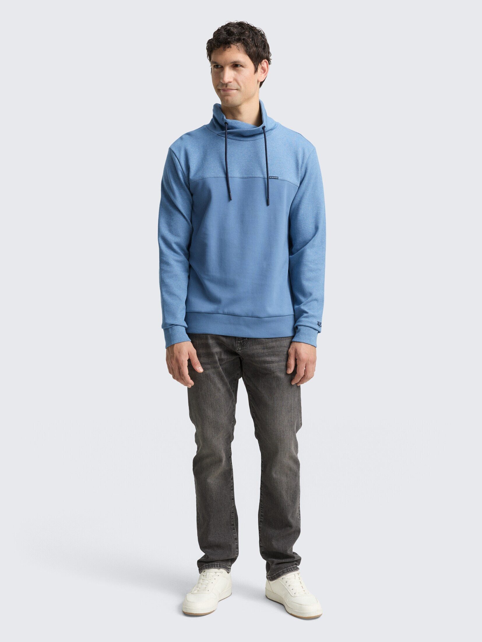 TOM TAILOR Sweatshirt Strick & Sweatshirts Snood Sweatshirt mit Struktur-Mix