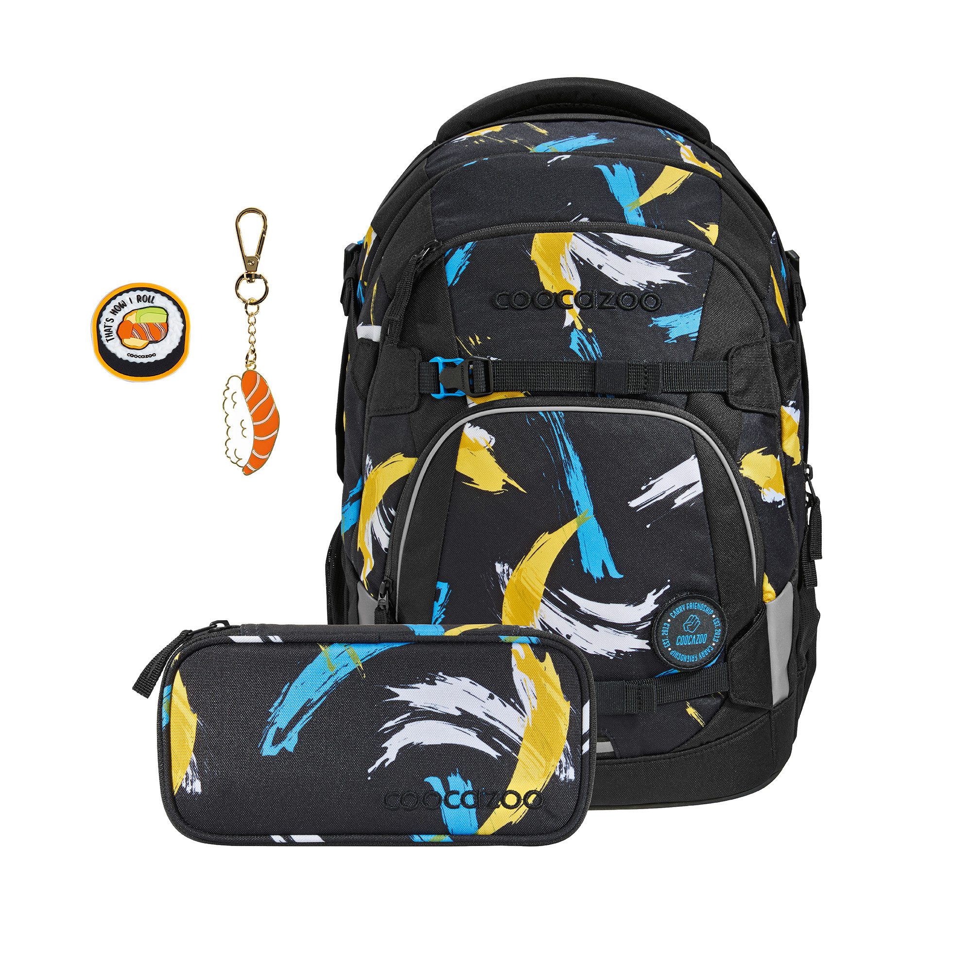 coocazoo Schulranzen Schulrucksack-Set MATE COLOUR UP-Set (4-tlg)