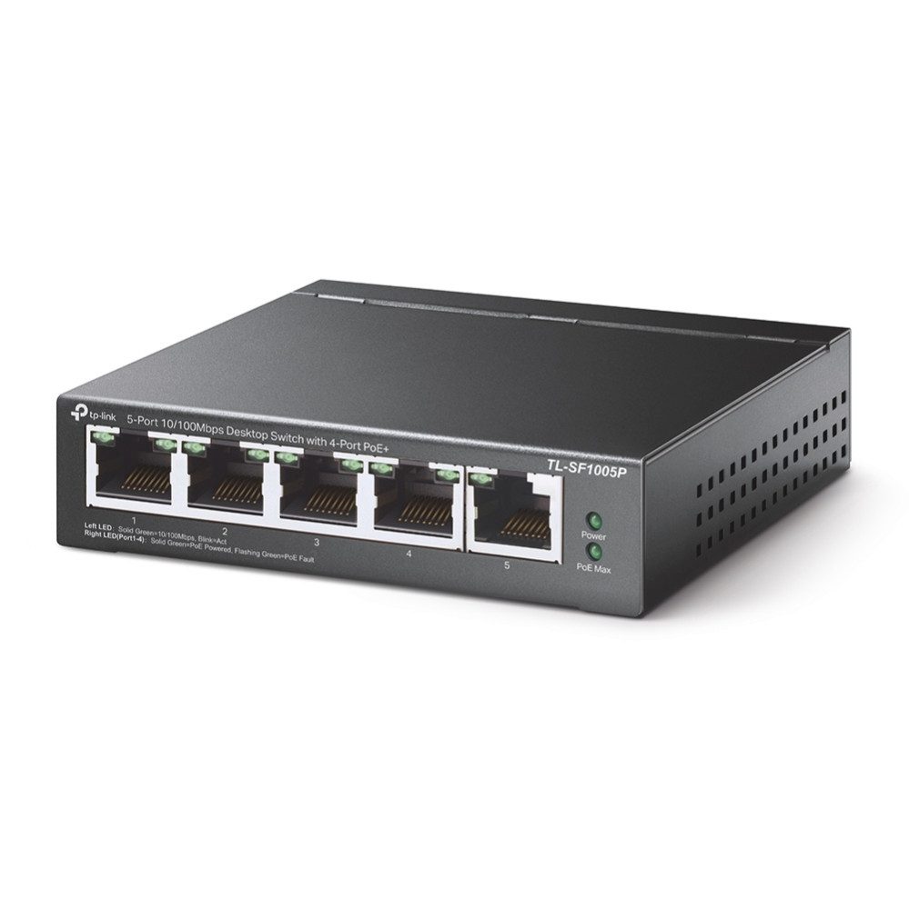 TL-SF1005P 5-Port 10/100 Desktop Switch 4x PoE Netzwerk-Switch