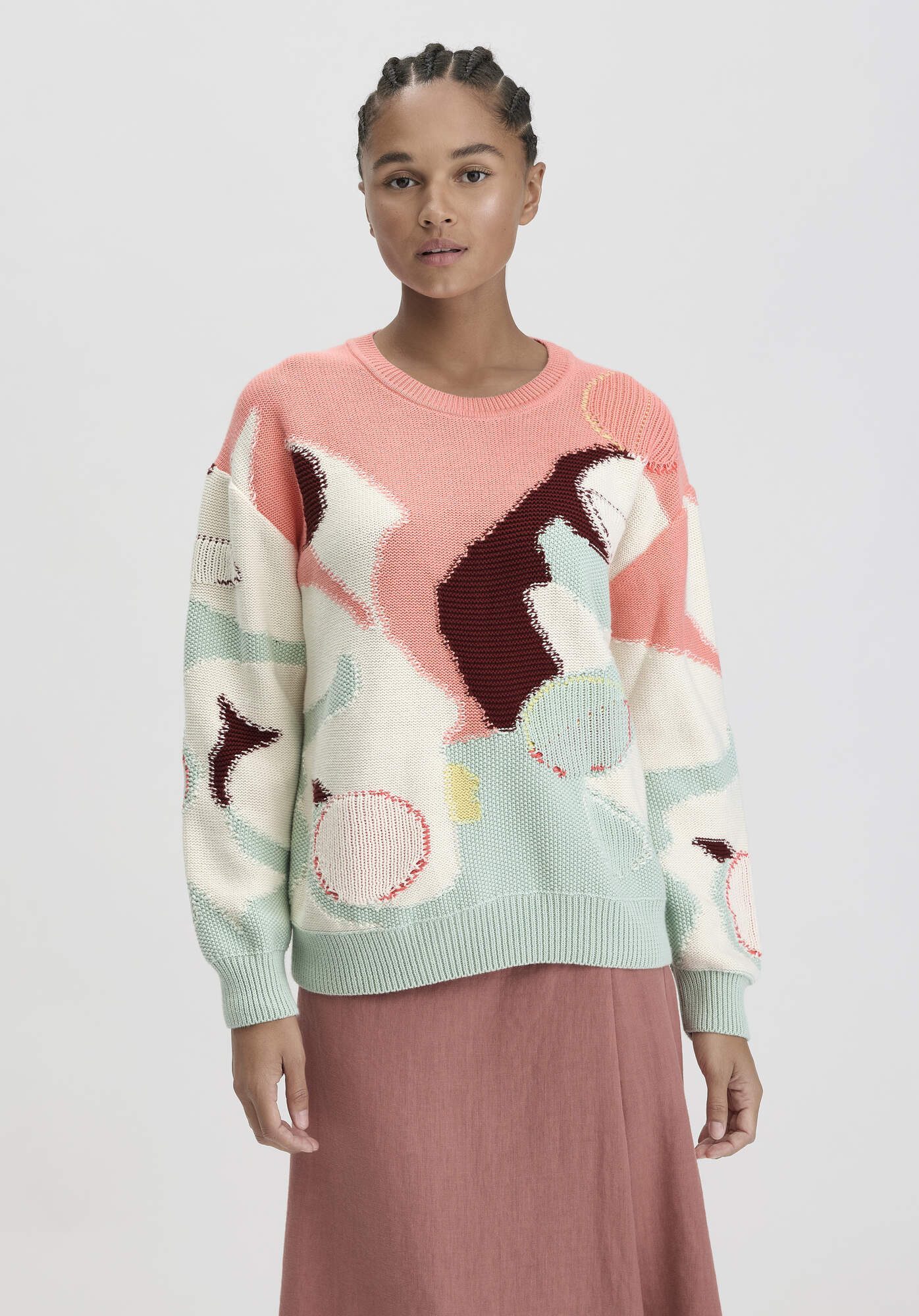 Hessnatur Strickpullover Relaxed aus reiner Bio-Baumwolle (1-tlg) günstig online kaufen