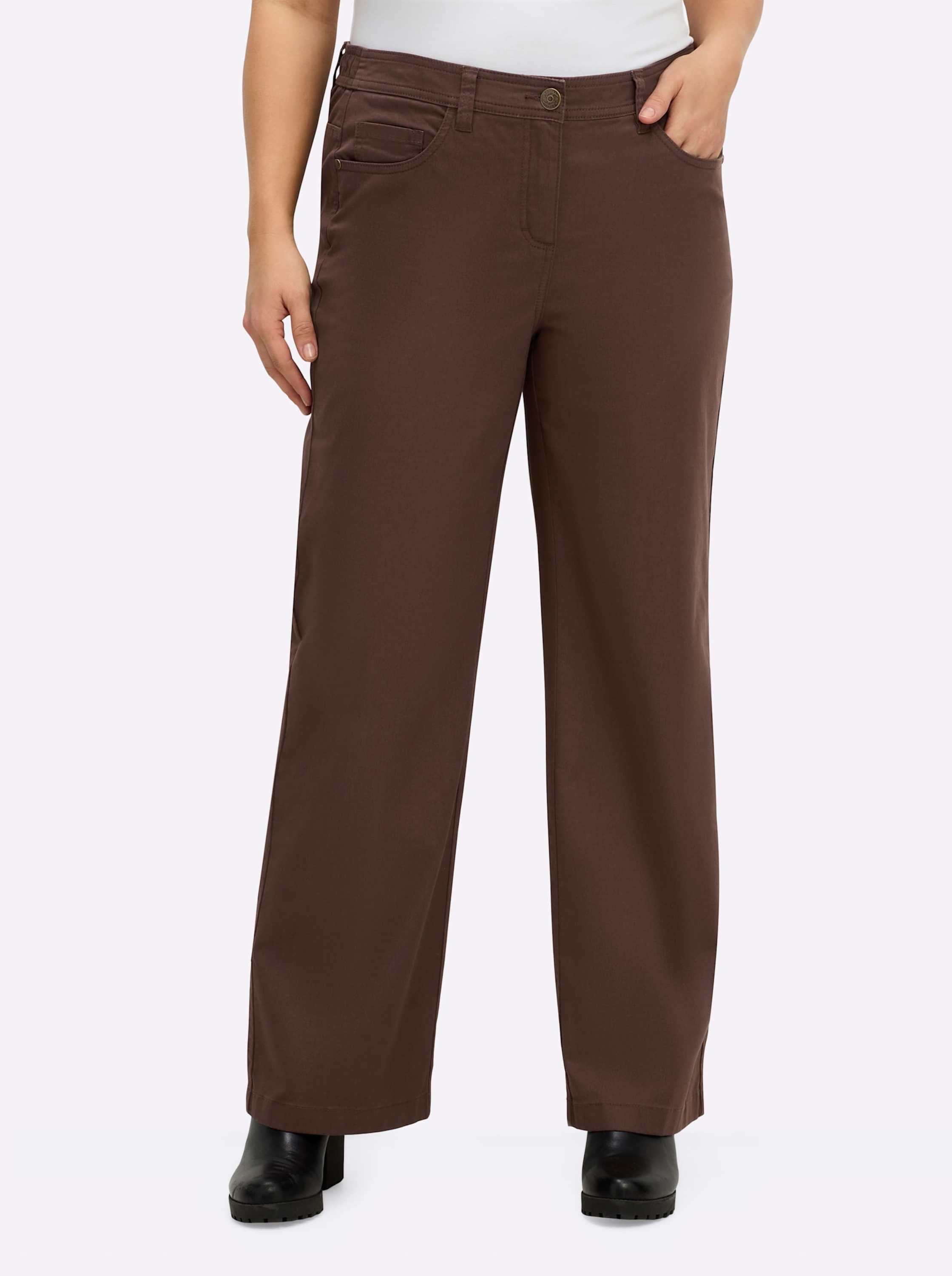 Sheego Jerseyhose Twill-Hose