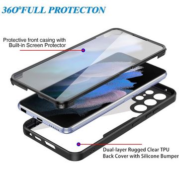 König Design Handyhülle Samsung Galaxy S22 Ultra 5G, Schutzhülle Schutztasche Case Cover Etuis 360 Grad
