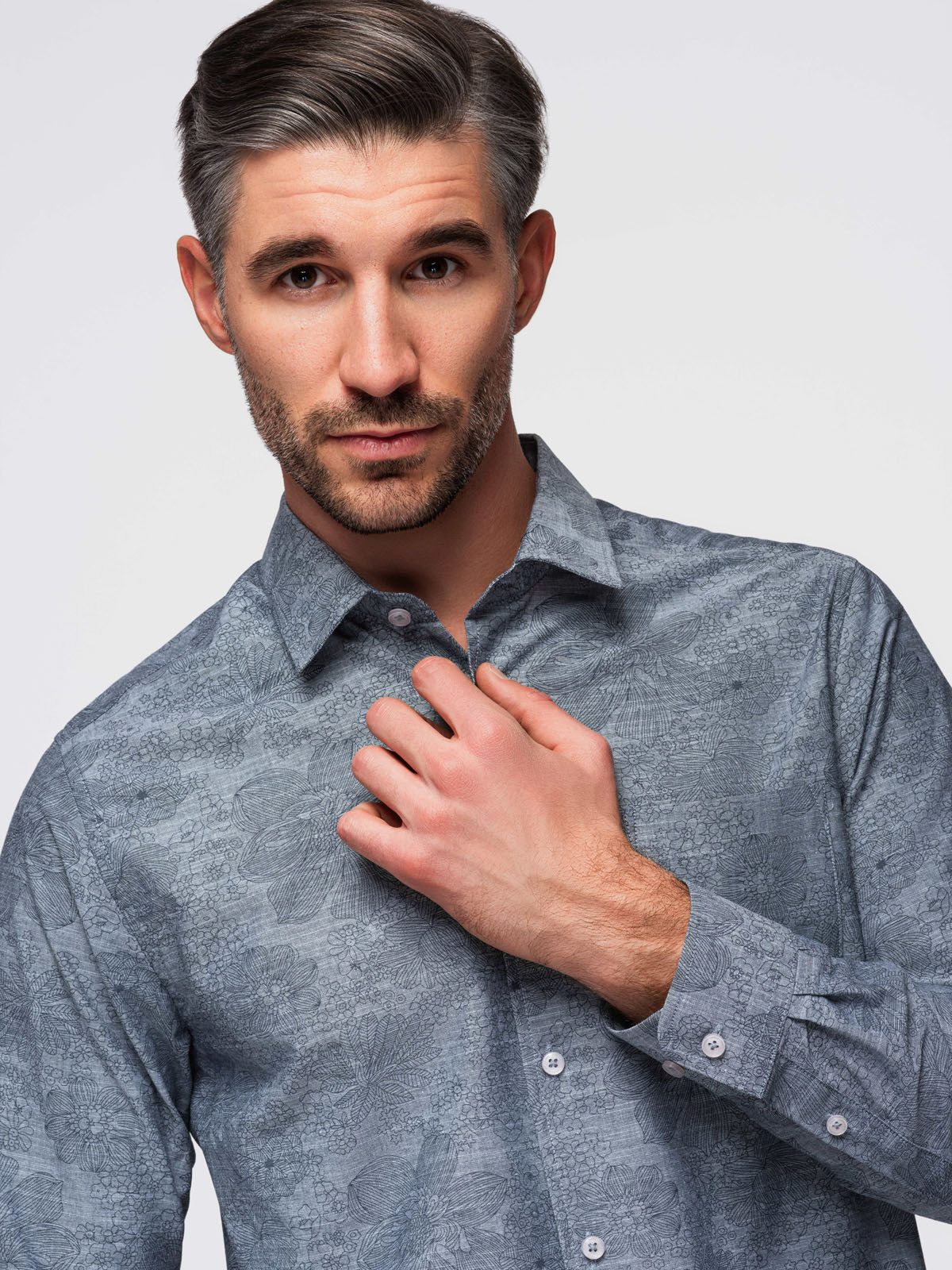 OMBRE Flanellhemd Klassisches Herrenhemd aus kariertem Flanell aus Baumwoll günstig online kaufen