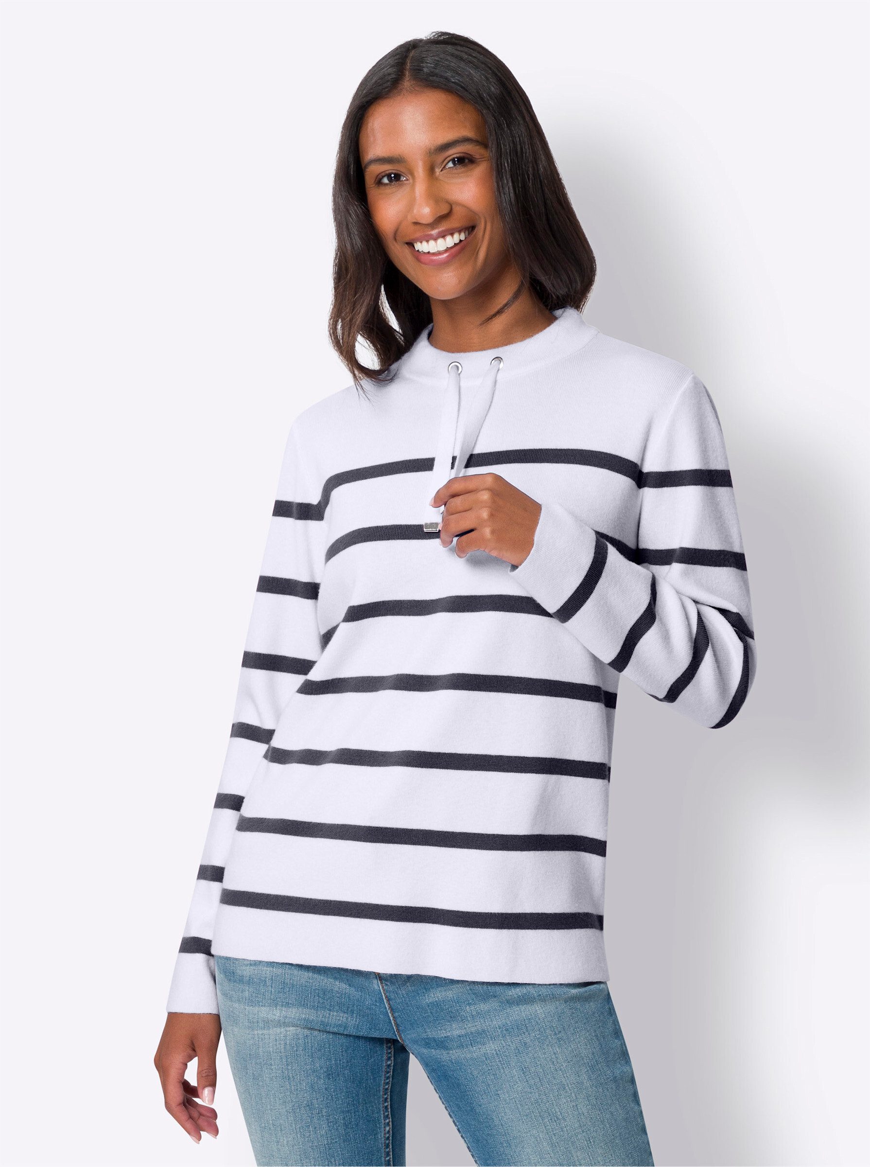 Strickpullover Pullover Langarm Feinstrick