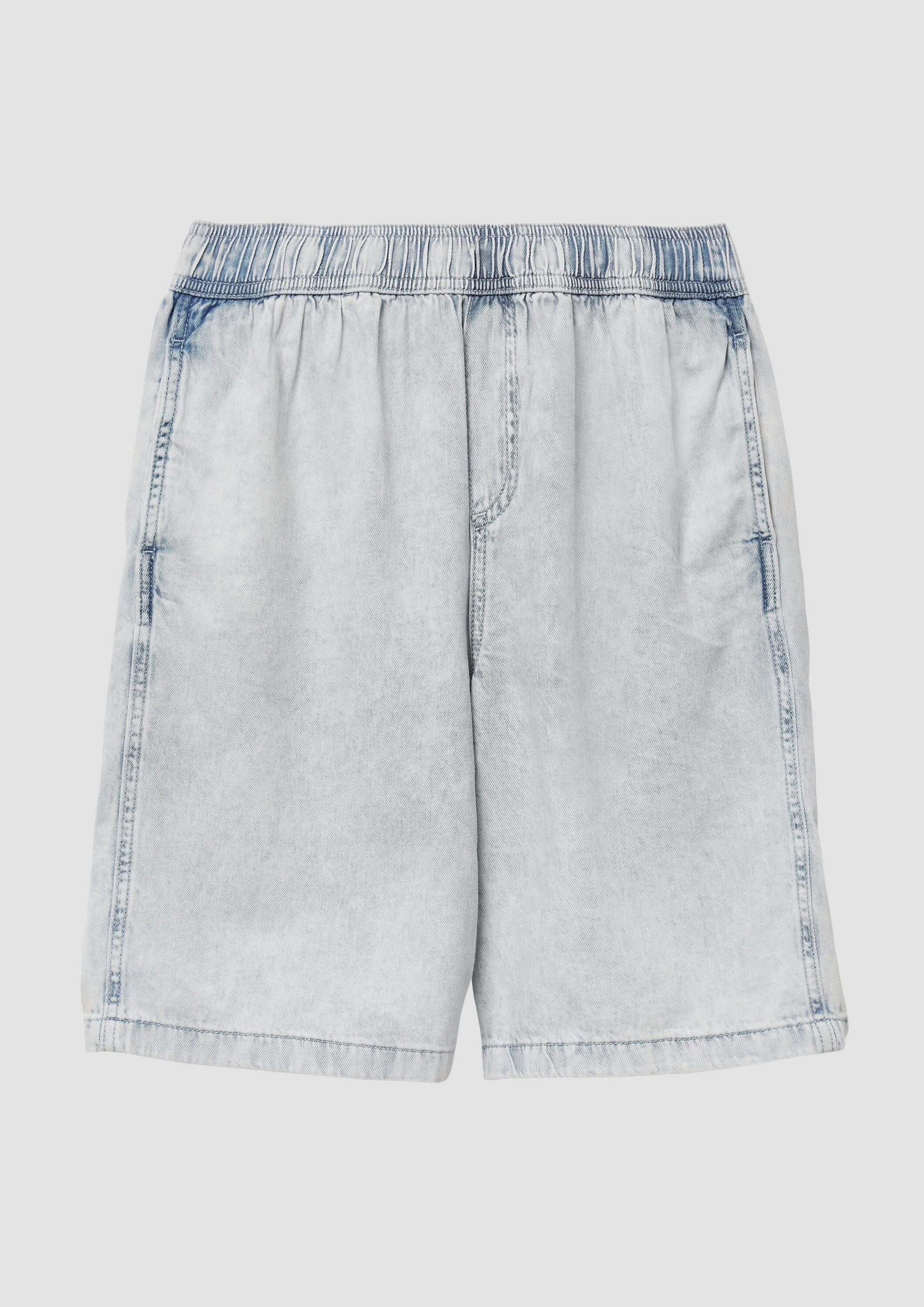 s.Oliver Jeansshorts Jeans-Hose Bermuda-Jeans / Loose Fit / Low Rise / Wide Leg