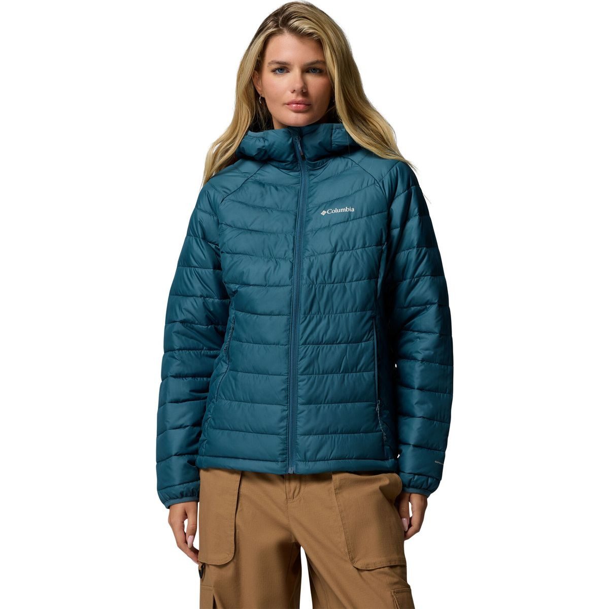 Columbia Outdoorjacke Women’s Powder Lite II Hooded Insulated Jacket - Plus Size Leichte, wasserresistente Jacke mit innovativer Wärmetechnologie und