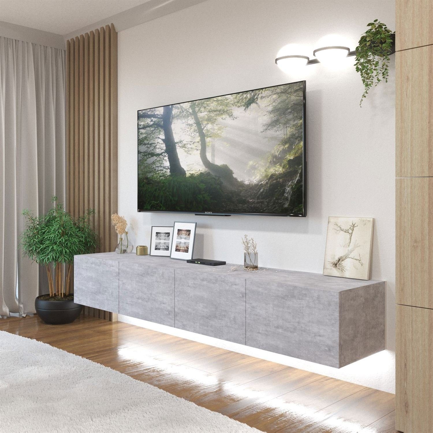 yourhouse24 Lowboard TV-Schrank Noisy 200 Hängeschrank günstig online kaufen