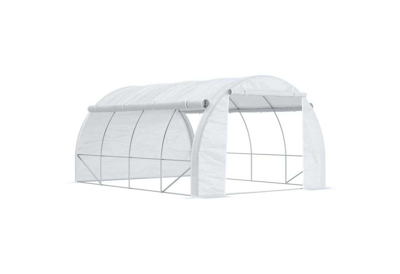 Outsunny Foliengewächshaus Gewächshaus mit UV-Schutz, Seitentür, BxTxH: 397 x 300 x 200 cm, BxLxH: 300 x 397 x 200 cm, 0.5 mm Wandstärke, Tomatenhaus 1-St., Treibhaus, Stahl, Weiß 397L x 300B x 200H cm weiß | Rabatt: 38% Outsunny Foliengewächshaus Gewächshaus mit UV-Schutz, Seitentür, BxTxH: 397 x 300 x 200 cm, BxLxH: 300 x 397 x 200 cm, 0.5 mm Wandstärke, Tomatenhaus 1-St., Treibhaus, Stahl, Weiß 397L x 300B x 200H cm weiß | Rabatt: 38%