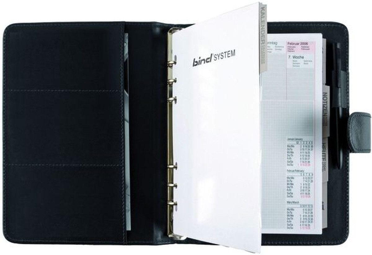 BIND Планировщик Systemplaner Standard A5 Kunstleder ohne Kalendarium schwarz