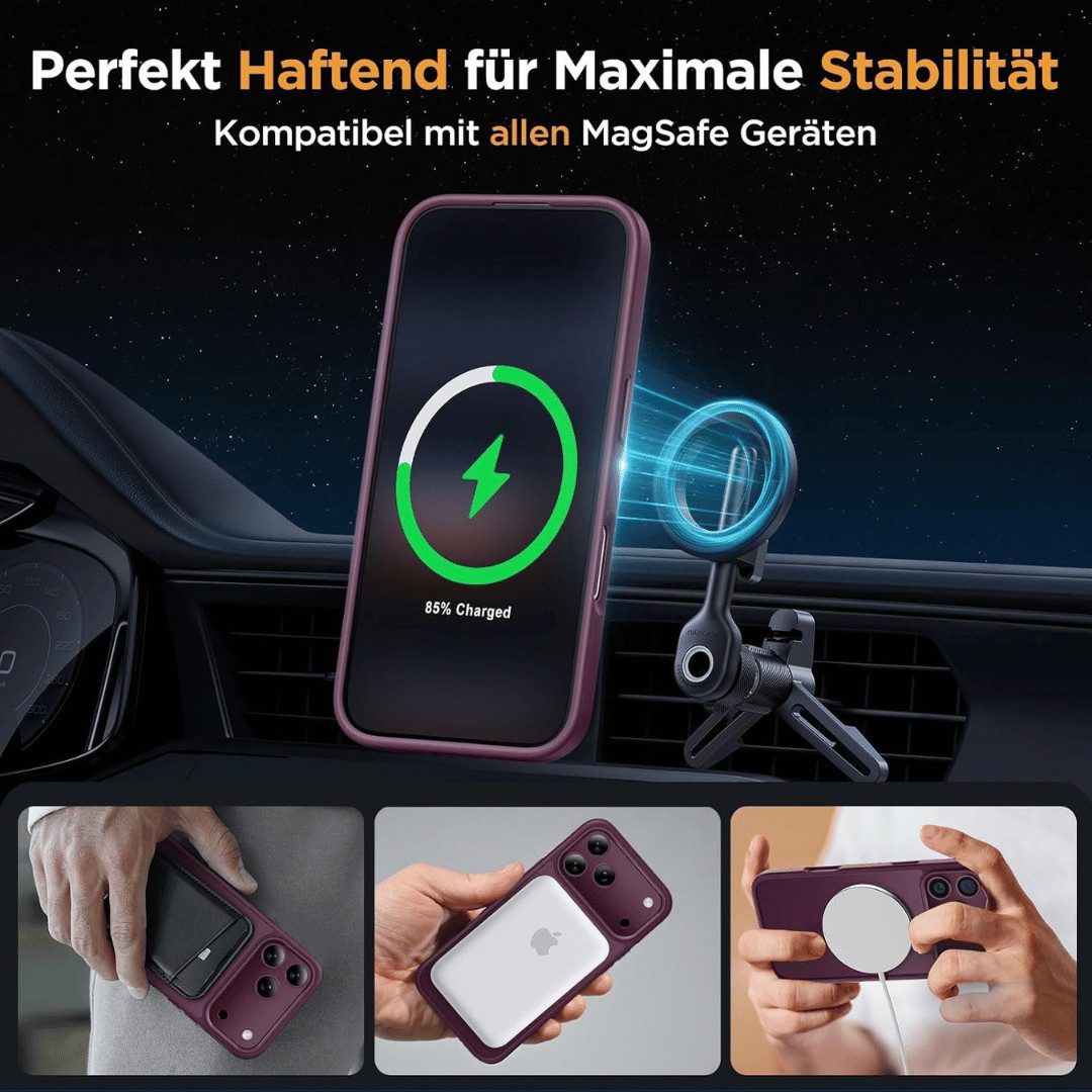 SmartUP Smartphone-Hülle für Apple iPhone 18 Pro Max MagSafe Case Handyhülle Smart Cover Magnet 6,9, MagSafe-Technologie, integrierter Kameraschutz – Bild 4 von 5