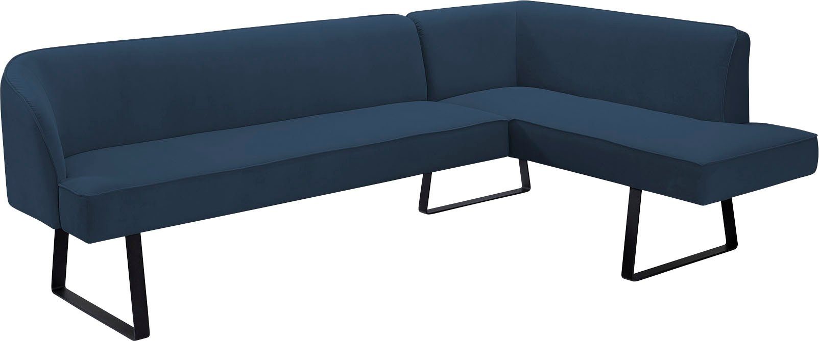 exxpo - sofa fashion Eckbank Americano, mit Keder und Metallfüßen, Bezug in verschiedenen Qualitäten