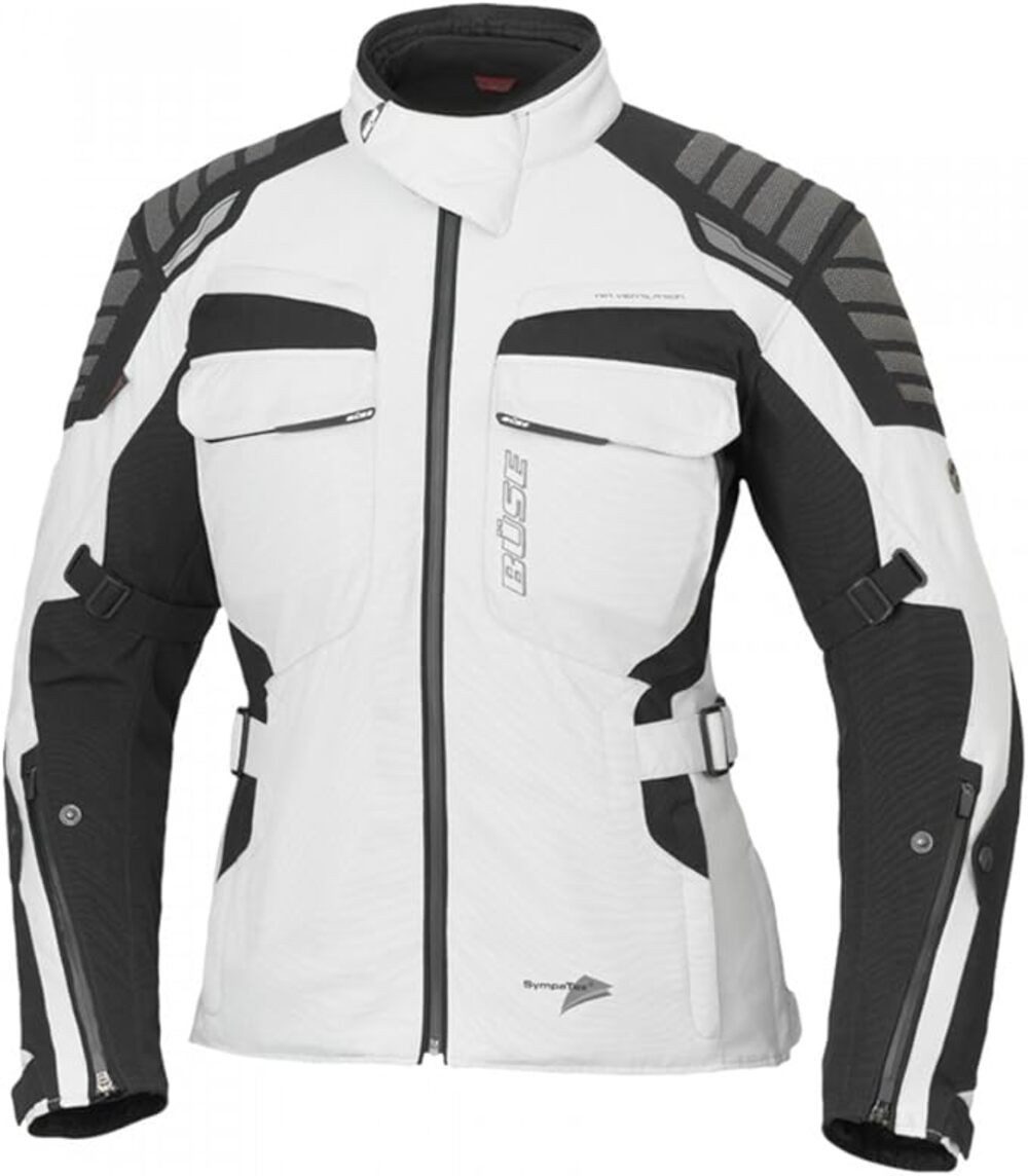 Büse Motorradjacke Büse Severo STX Sympa Tex Jacke schwarz hellgrau