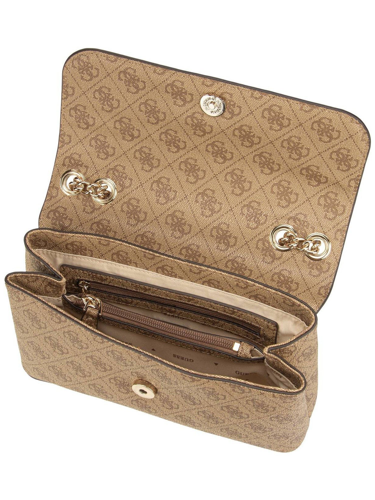 Guess Handtasche Eco Erica Conv Flap Logo, Schultertaschen