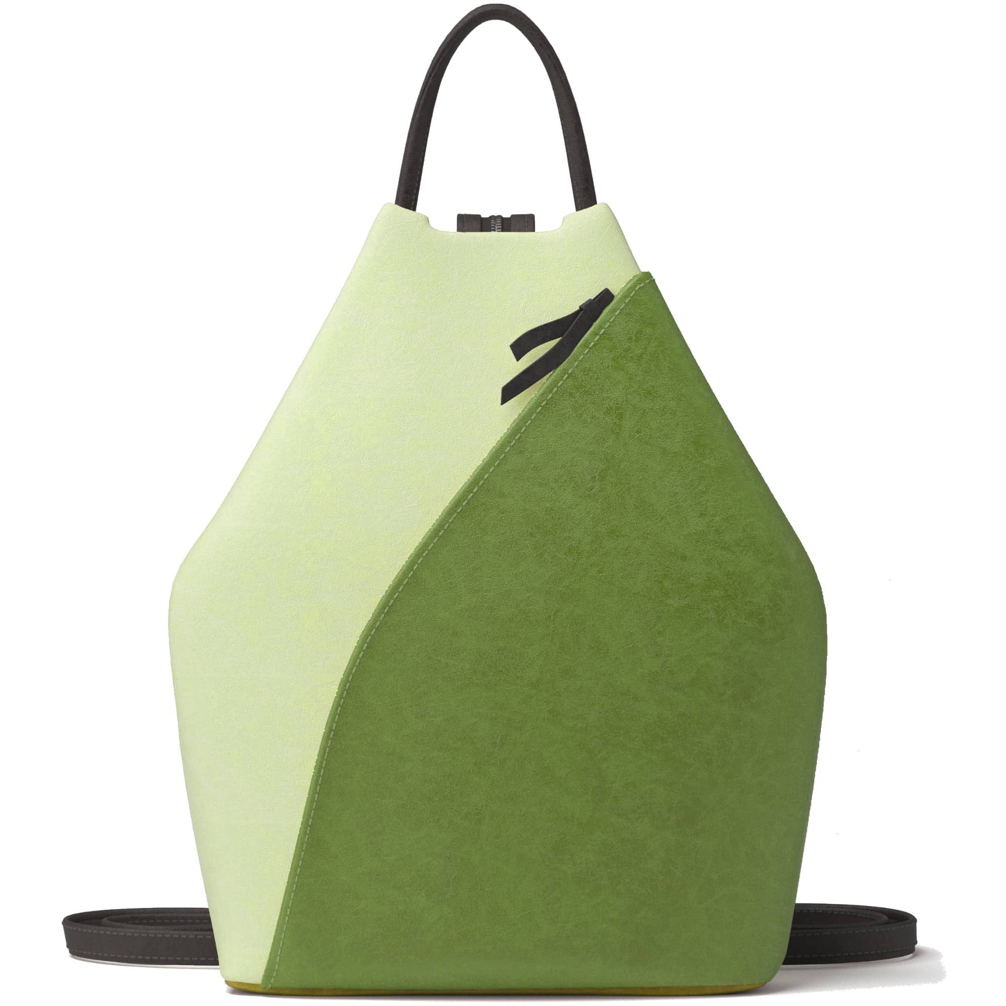 Umhängetasche Damen Rucksack Veganes Leder Zweifarbig Stylisch 30620